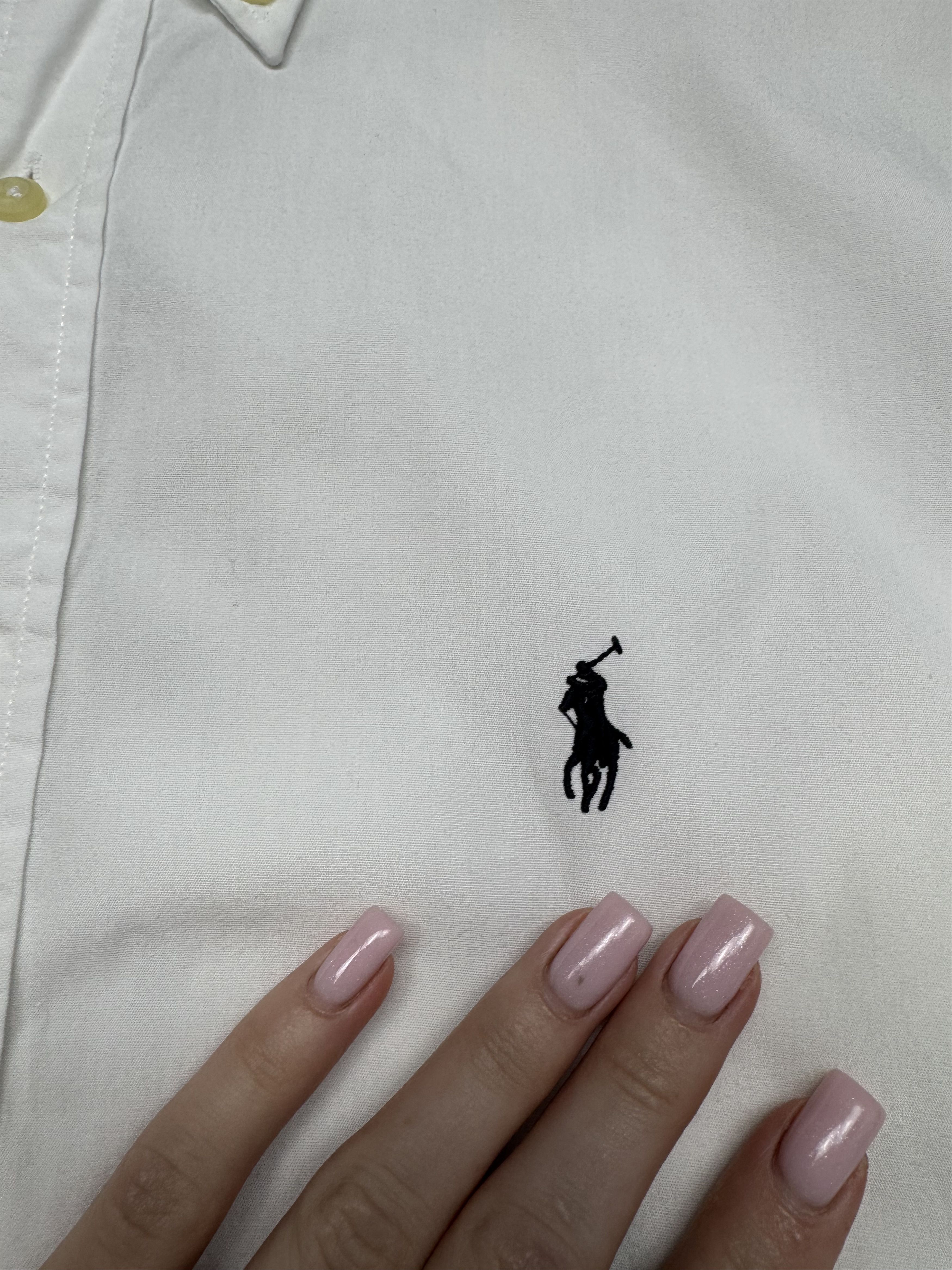Polo Ralph Lauren Polo Ralph Lauren Mens Long Sleeve White Shirt Slim Fit Size US L / EU 52-54 / 3 - 3 Thumbnail