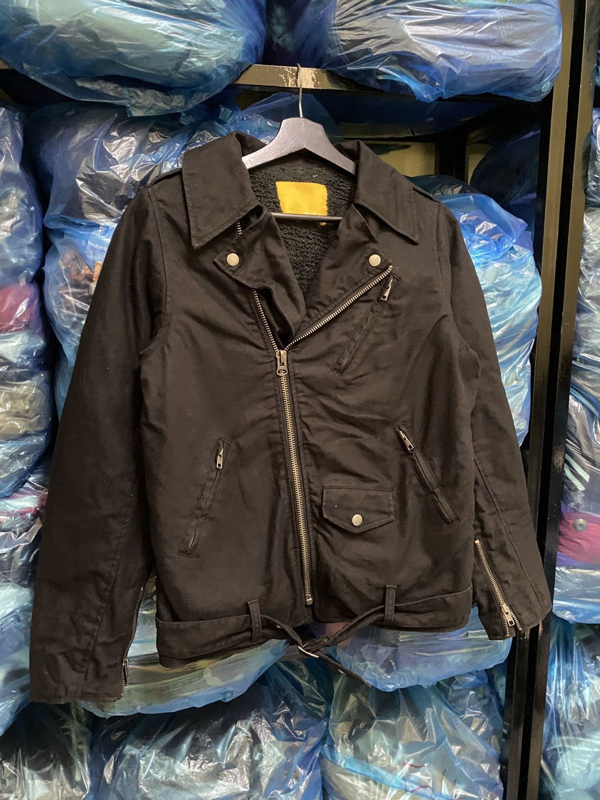Japanese Brand TTU Black Riders Jacket – Japanese Sherpa-Lined Moto Coat Size US S / EU 44-46 / 1 - 5 Thumbnail