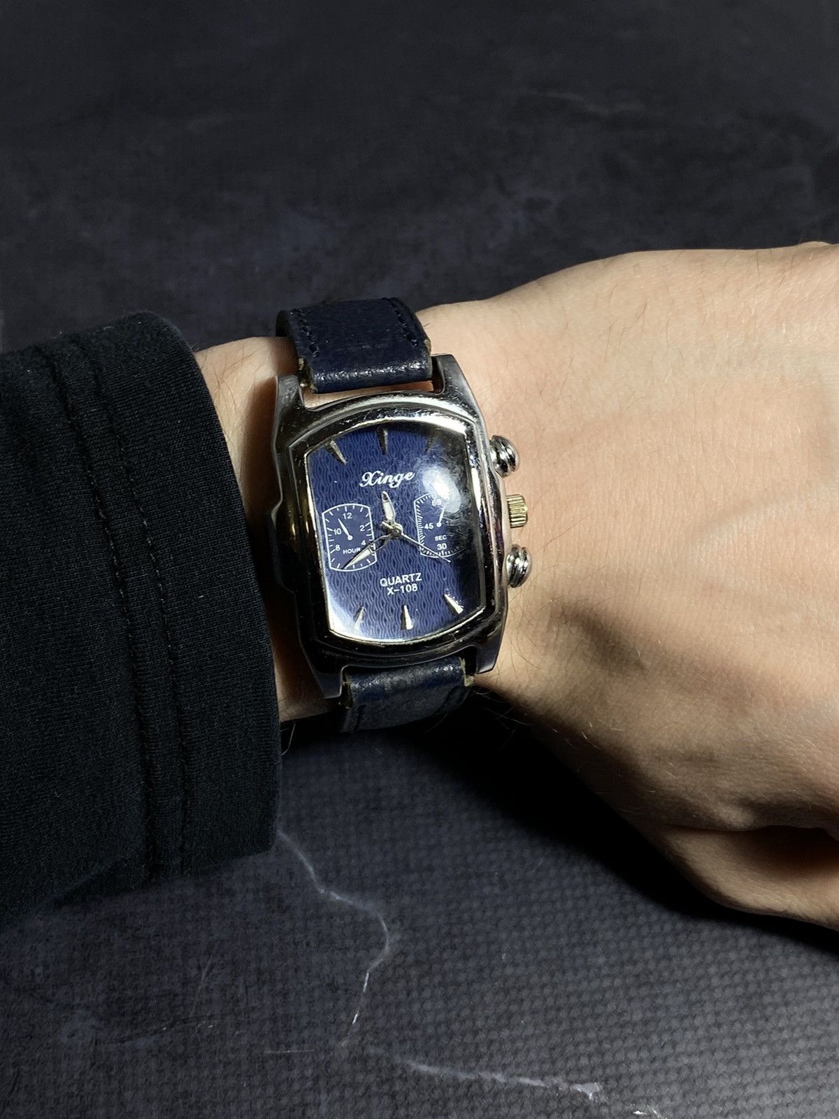 Jewelry Xinge Blue Dial Rectangle Watch – Classic & Elegant✨ Size ONE SIZE - 2 Thumbnail