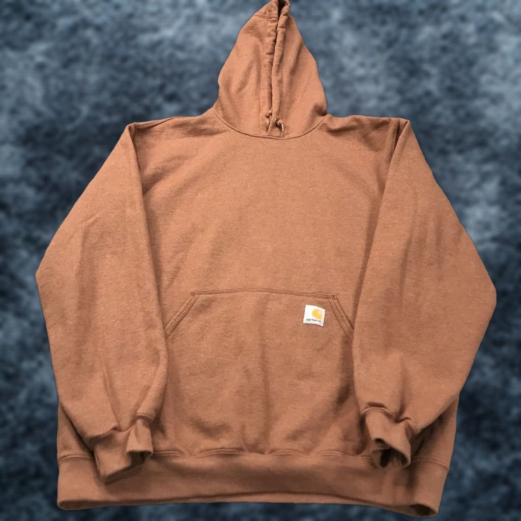 Carhartt Carhartt Hoodie Mens Large Orange Logo Size US L / EU 52-54 / 3 - 1 Thumbnail