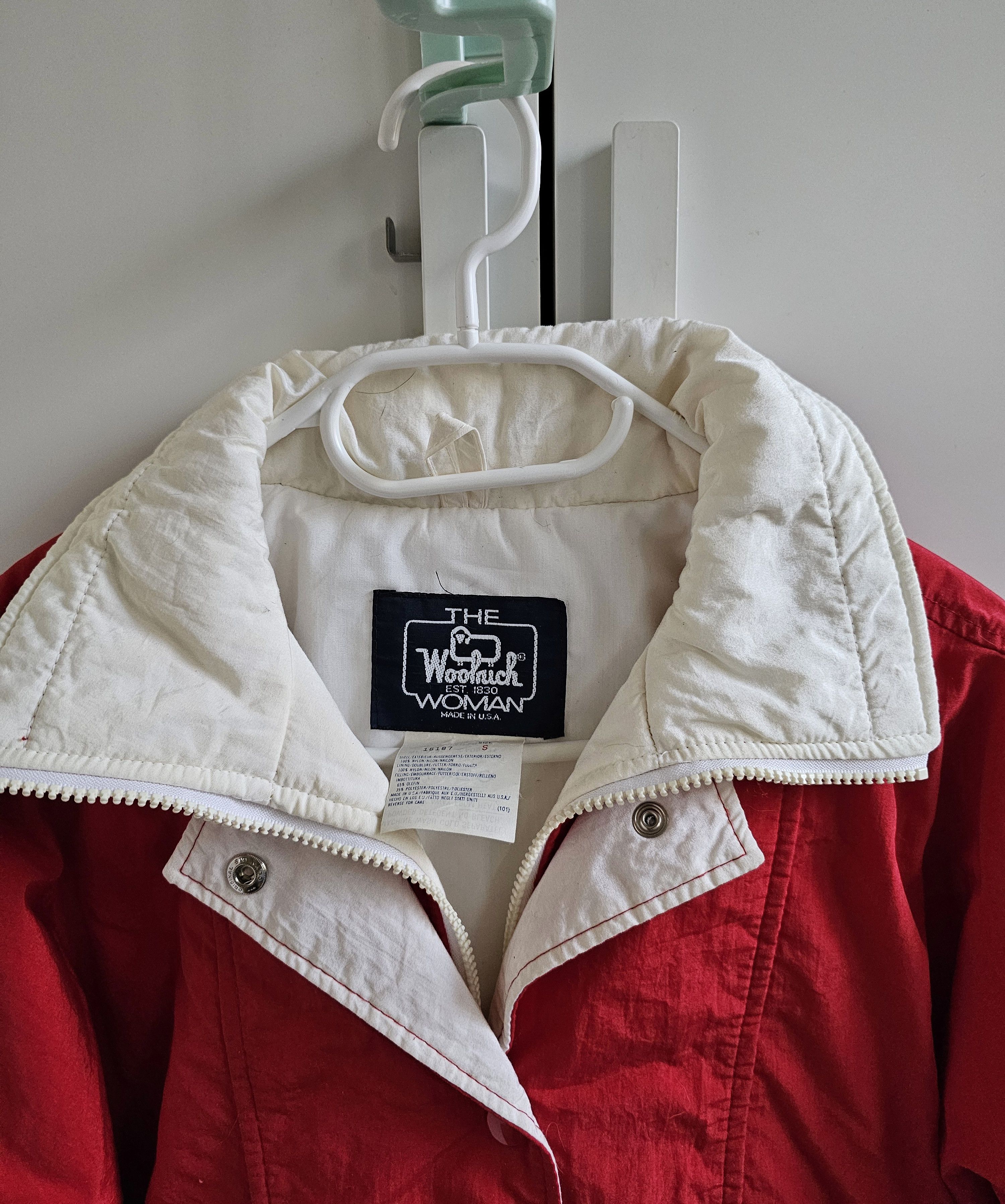 Woolrich Woolen Mills Woolrich women's winter jacket S vintage red Size S / US 4 / IT 40 - 3 Thumbnail