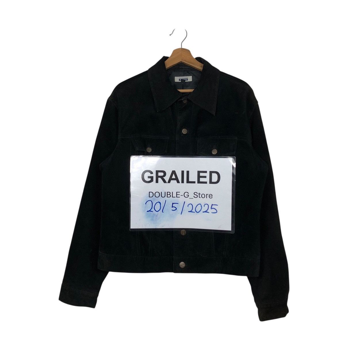 Japanese Brand Prensa Stylish Standard Suede Jacket Black Worker Essential Size US L / EU 52-54 / 3 - 1 Thumbnail