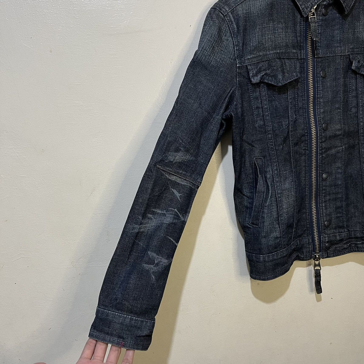 Marithe + Francois Girbaud Vintage 90's Marithe Francois Girbaud Denim Jacket Size US M / EU 48-50 / 2 - 15 Thumbnail