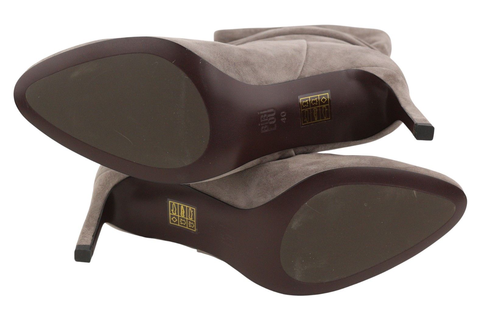 Other BIBI LOU EU40 Grey Suede Leather Almond 87550 Size US 9 / IT 39 - 8 Thumbnail