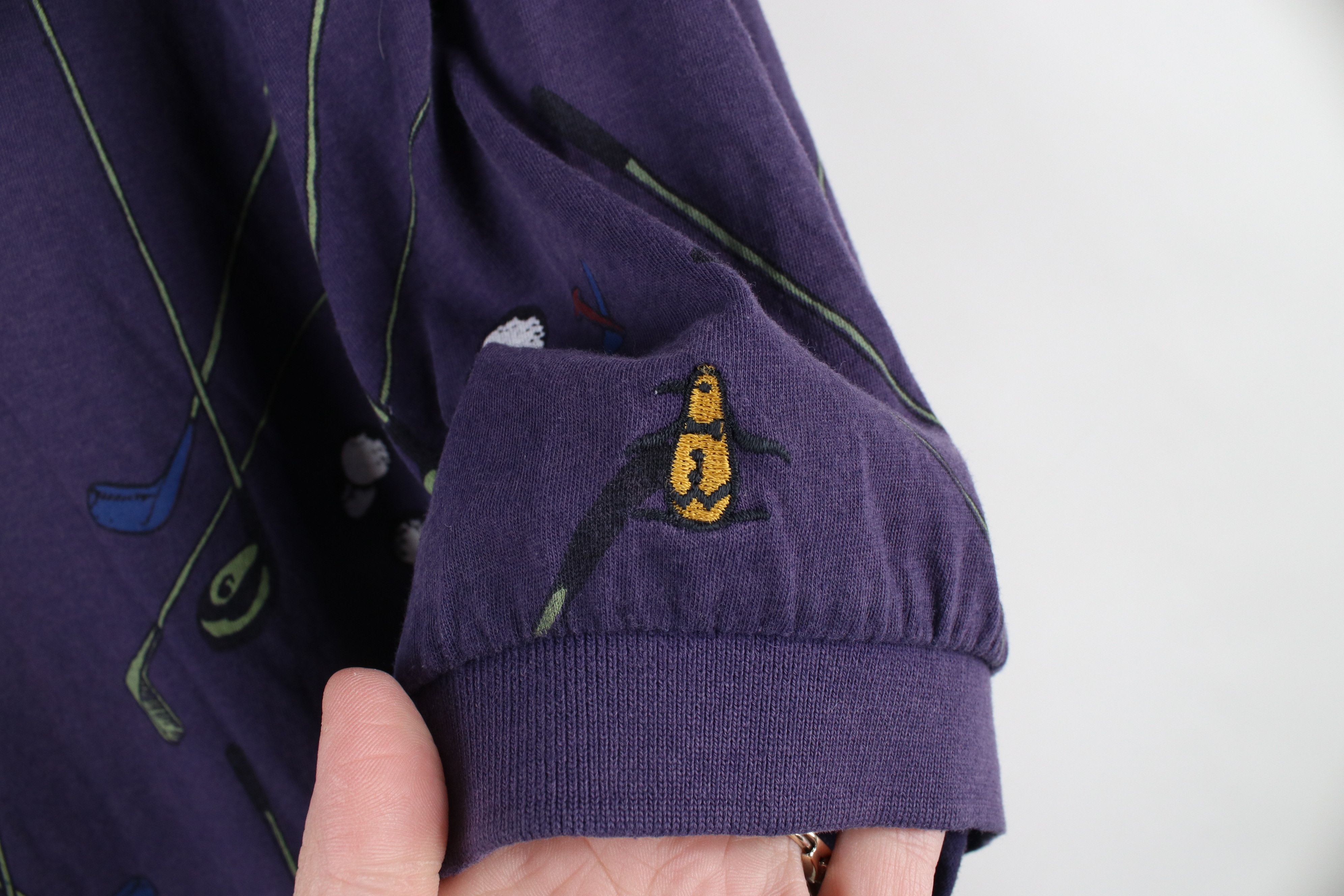 Vintage Vintage 90s Streetwear All Over Print Collared Polo Shirt Size US L / EU 52-54 / 3 - 4 Thumbnail