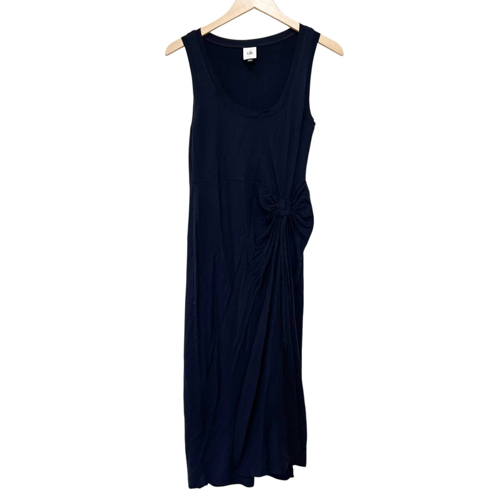 Other Cabi Black Twist Front Ruched Sleeveless Easy Dress Sz S Size S / US 4 / IT 40 - 1 Thumbnail