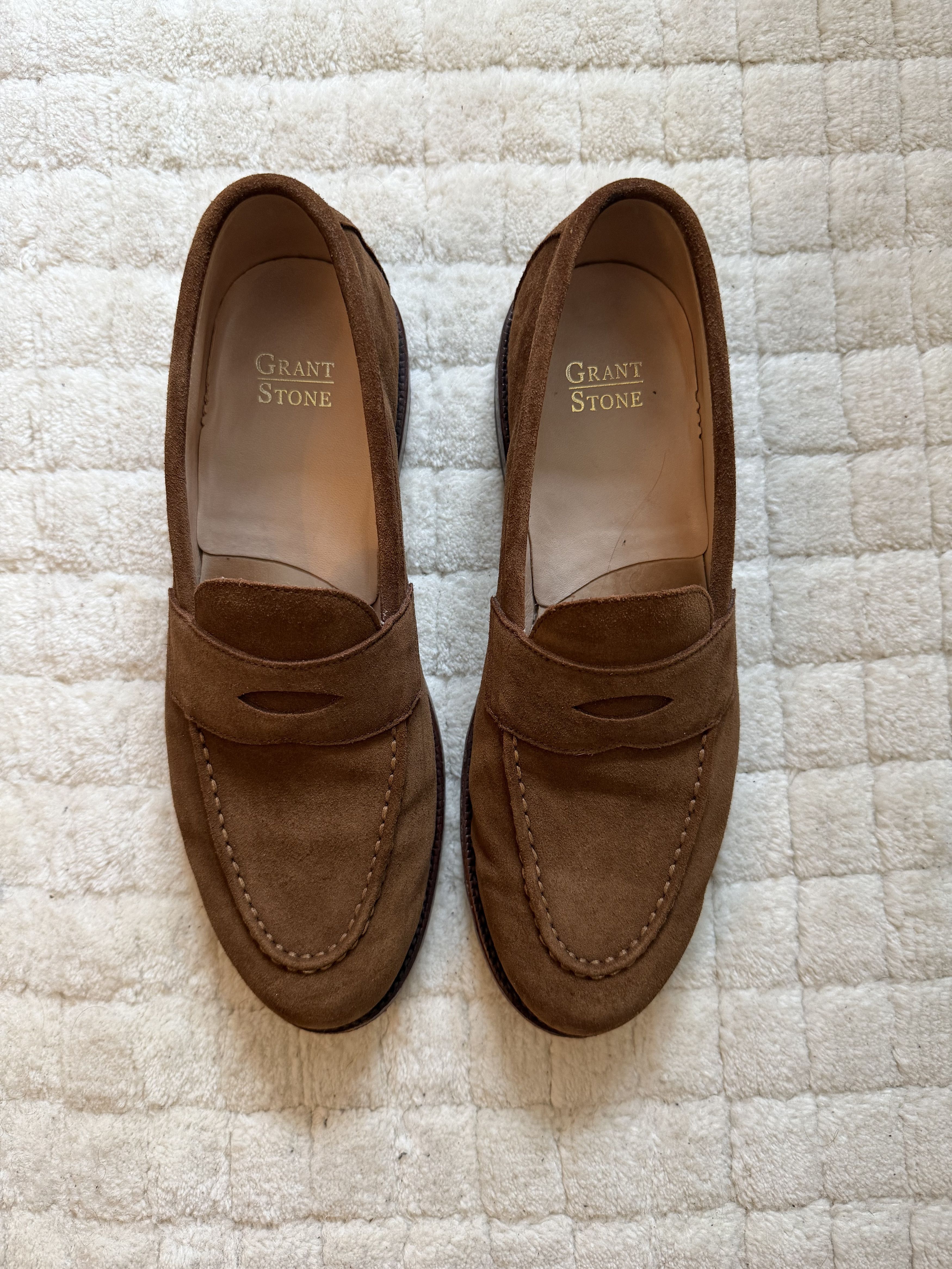 Grant Stone Traveler Penny Bourbon Suede Size US 11.5 / EU 44-45 - 7 Thumbnail