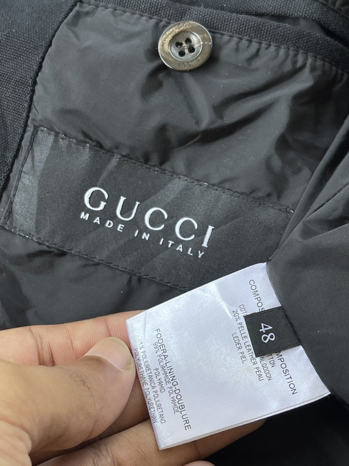 Gucci 🔥 A/W 2007 GUCCI BY TOM FORD TRIM LEATHER RACER JACKET Size US M / EU 48-50 / 2 - 19 Thumbnail