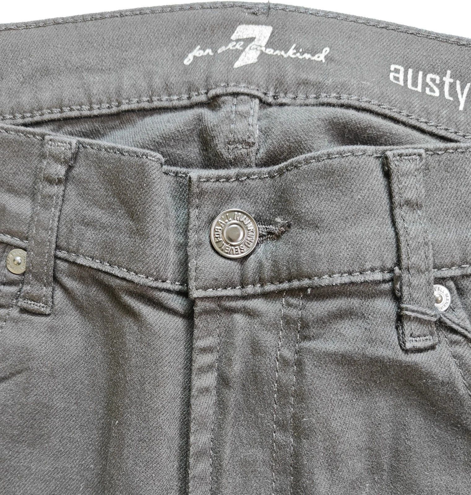 7 For All Mankind 7 For All ManKind Austyn Black Onyx Jeans T / 6038 Size US 33 - 3 Thumbnail