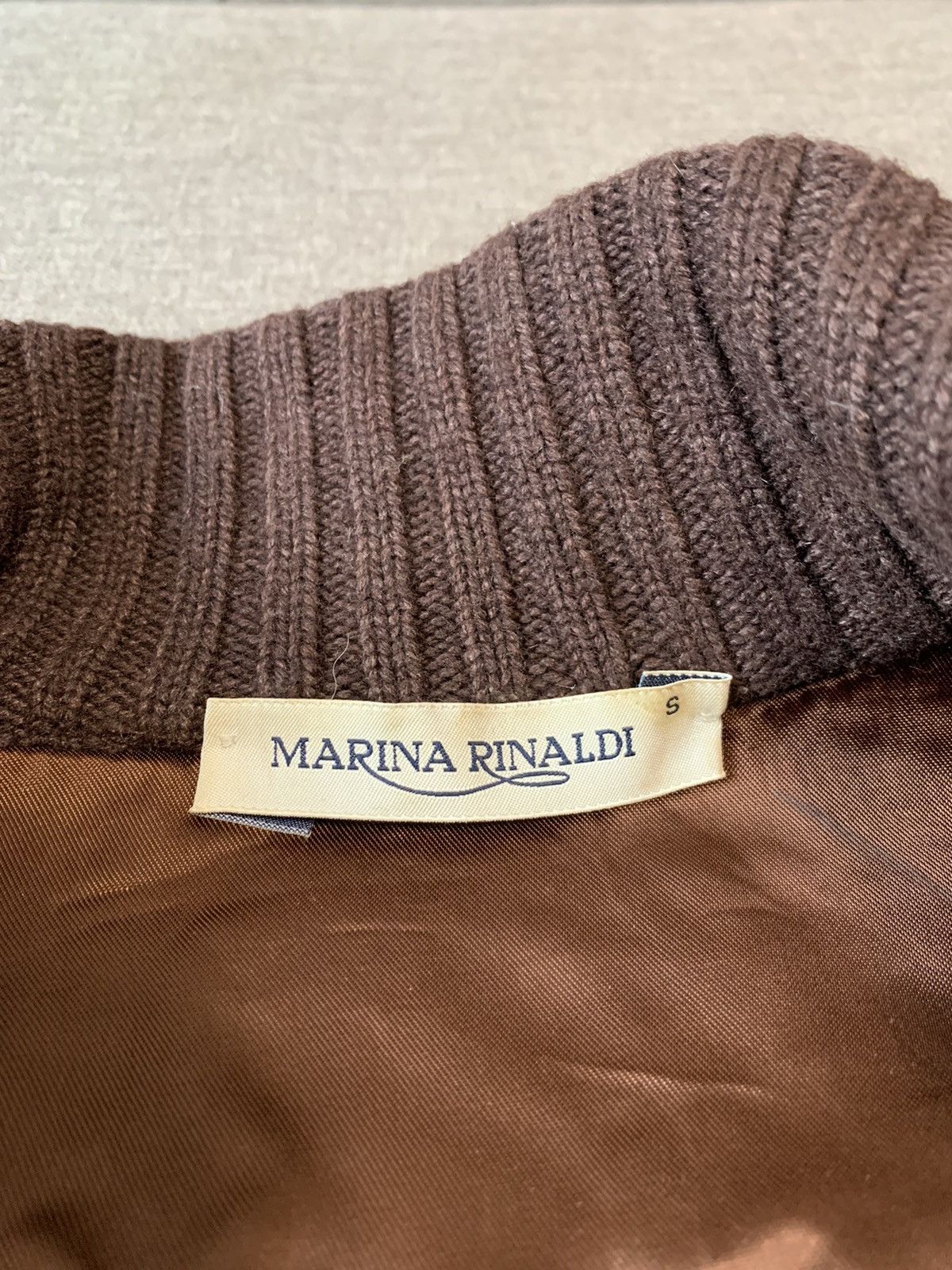 Marina Rinaldi Marina Rinaldi Japan Leather and Knitted Jacket Size S / US 4 / IT 40 - 2 Thumbnail