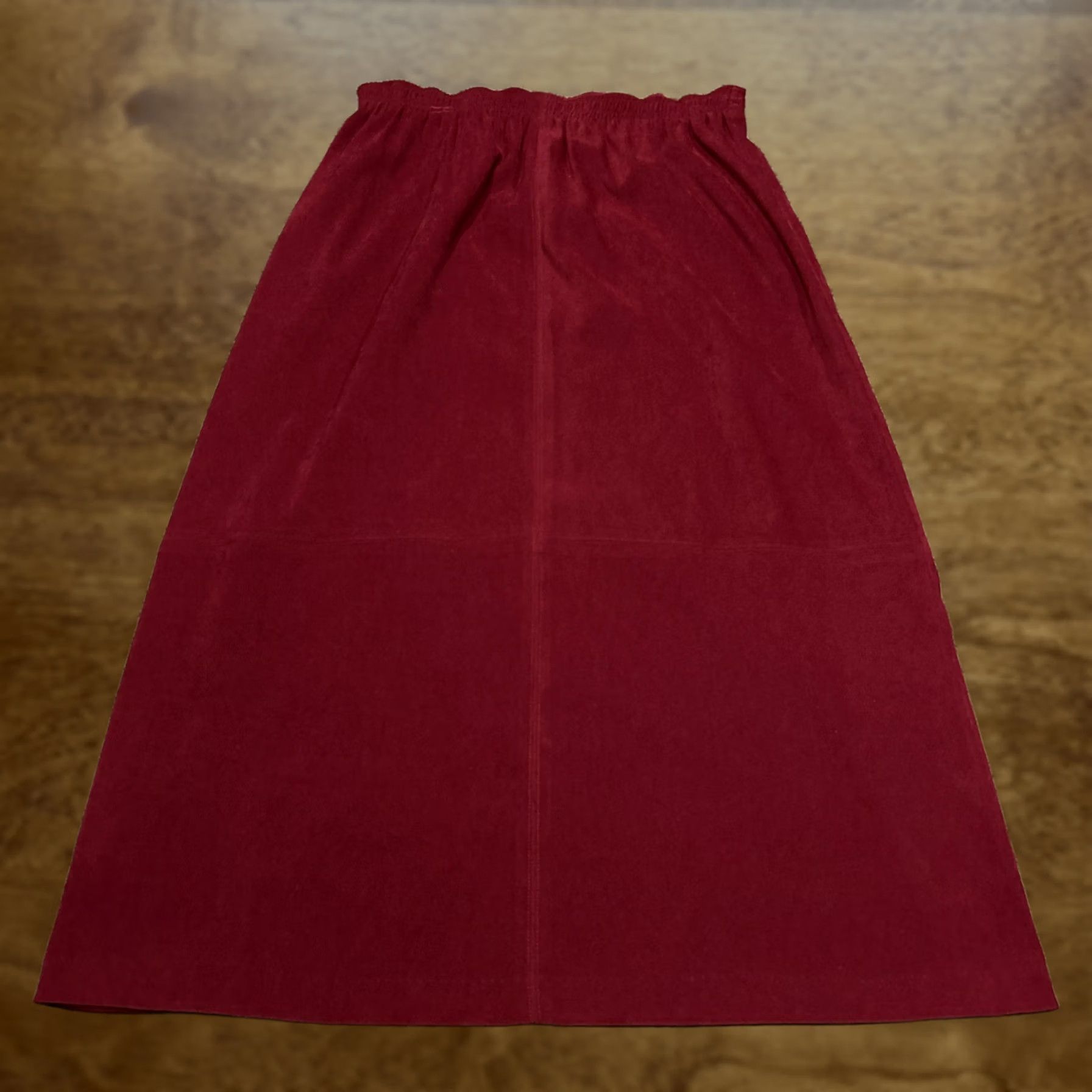 Vintage Southern Lady Skirt Women's Size 12 Red Polyester Blend Stretch A26 Size 34" / US 12 / IT 48 - 1 Thumbnail