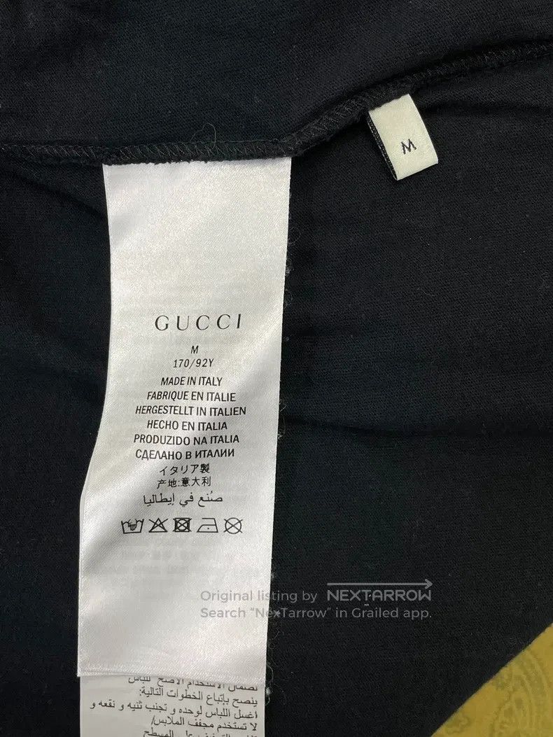Gucci Gucci Black letter flower embroidery short-sleeved T-shirt Size US M / EU 48-50 / 2 - 5 Thumbnail
