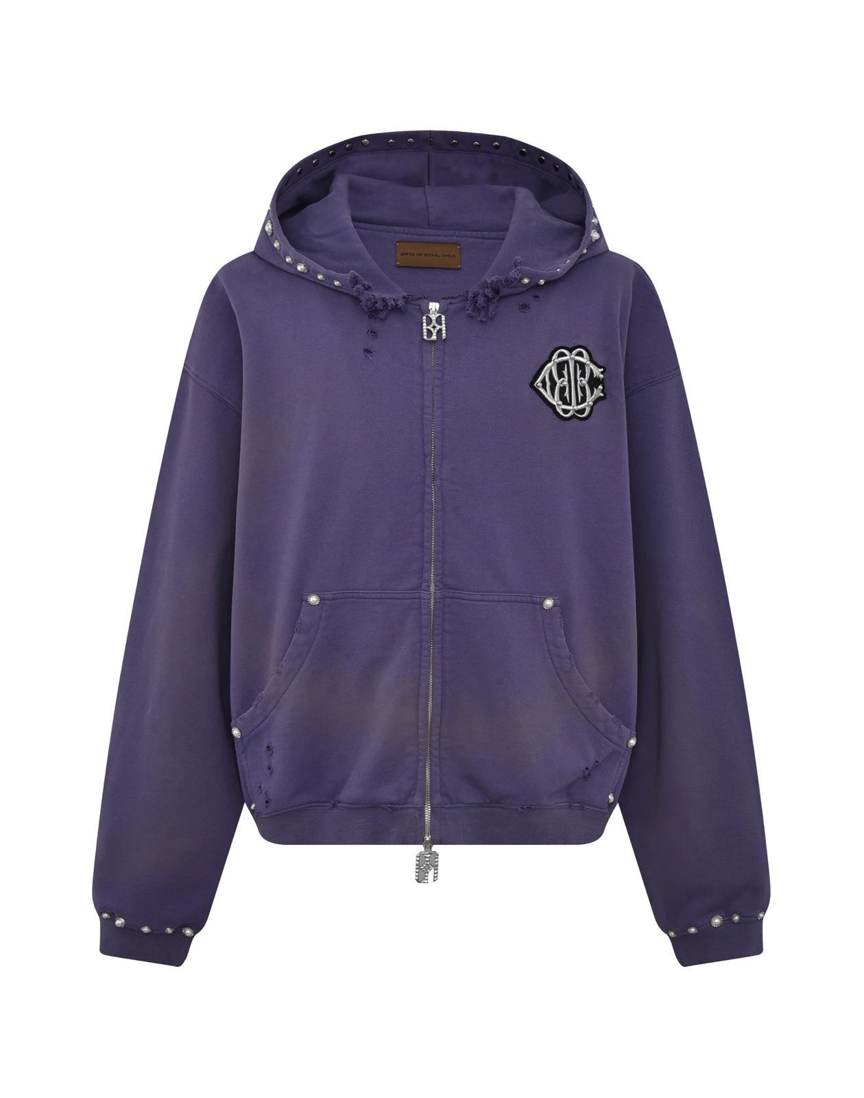 Other Birth of Royal Child 'Pearl Studded' Purple Zip Up Hoodie Size US S / EU 44-46 / 1 - 1 Preview
