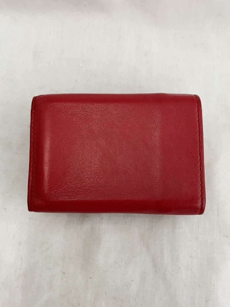 Balenciaga Balenciaga Leather Tri-Fold Wallet Red Size ONE SIZE - 2 Thumbnail
