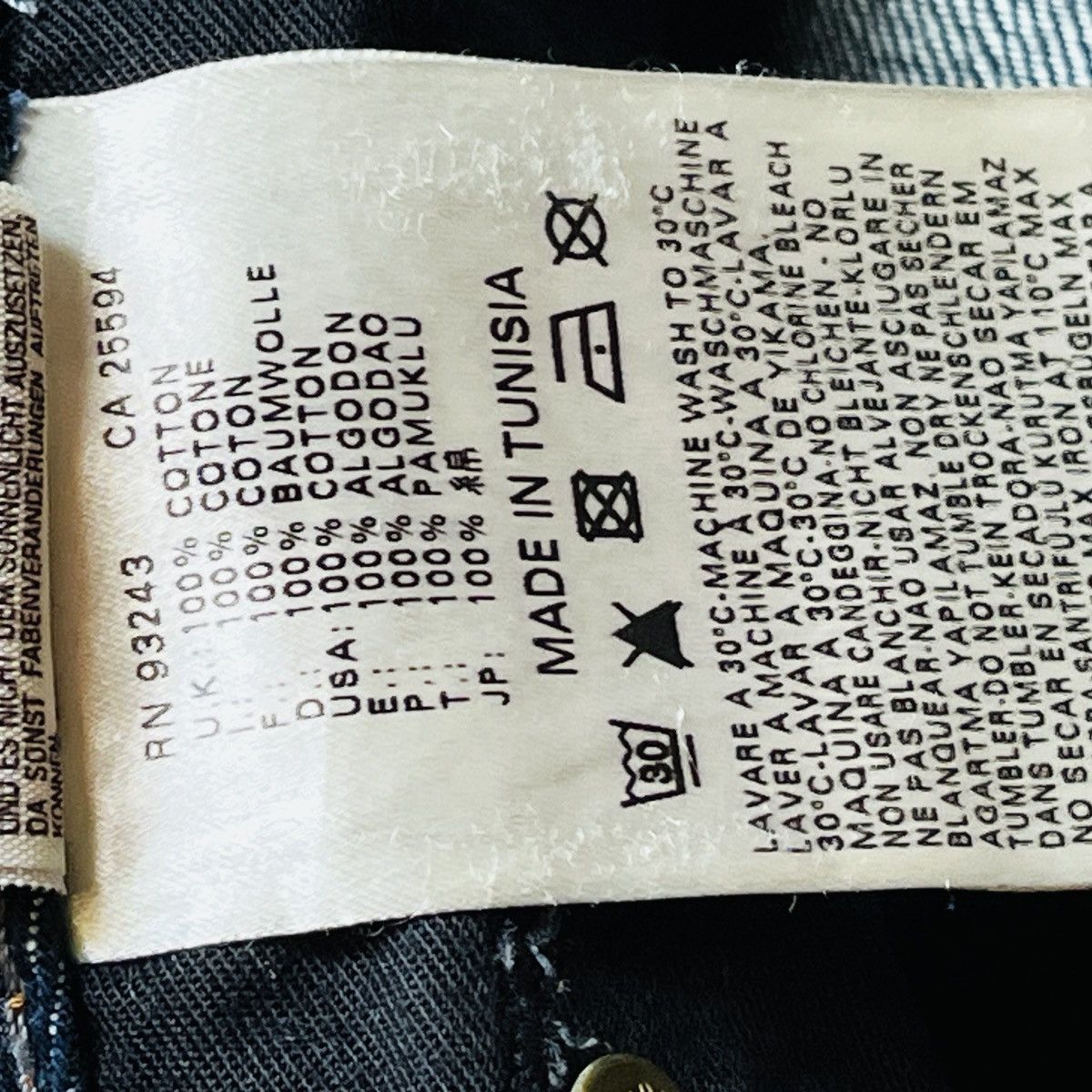 Diesel Distressed Pocket DIESEL Larkee Regular Cut Hard Jeans Size US 30 / EU 46 - 22 Thumbnail