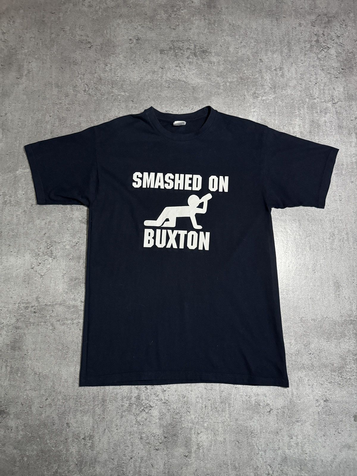 Drink Beer Save Water × Vintage Smashed on Buxton Funny Humor Tees Logo Print Beer Alcohol Size US M / EU 48-50 / 2 - 1 Thumbnail