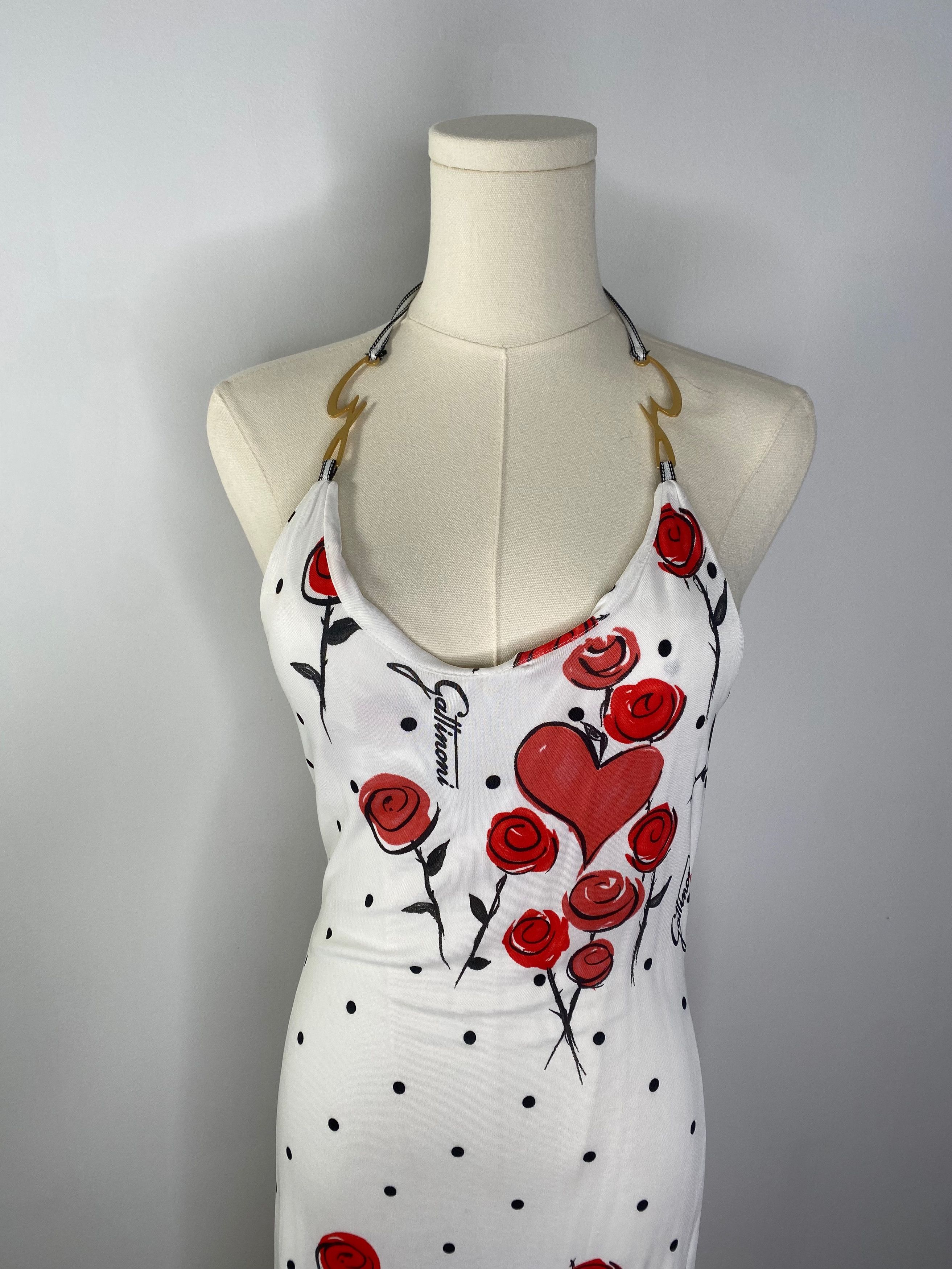 Vintage Gattinoni Jeans - White rose dress Size ONE SIZE - 6 Thumbnail
