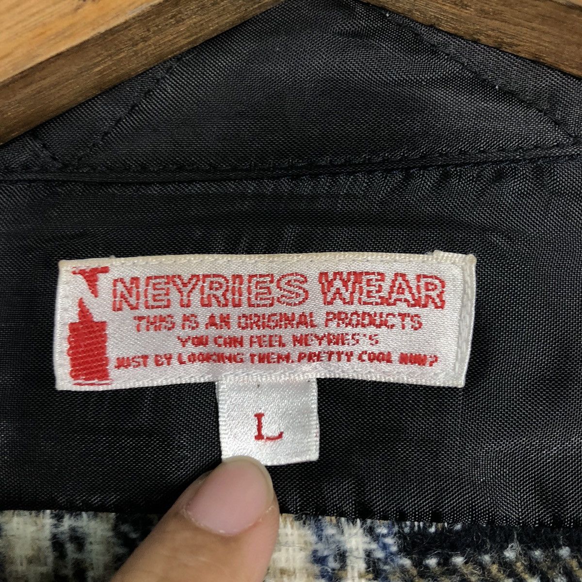 Japanese Brand 📌Vintage Shirt Jacket Tartan Design Neyries Wear Checked Size US L / EU 52-54 / 3 - 18 Thumbnail