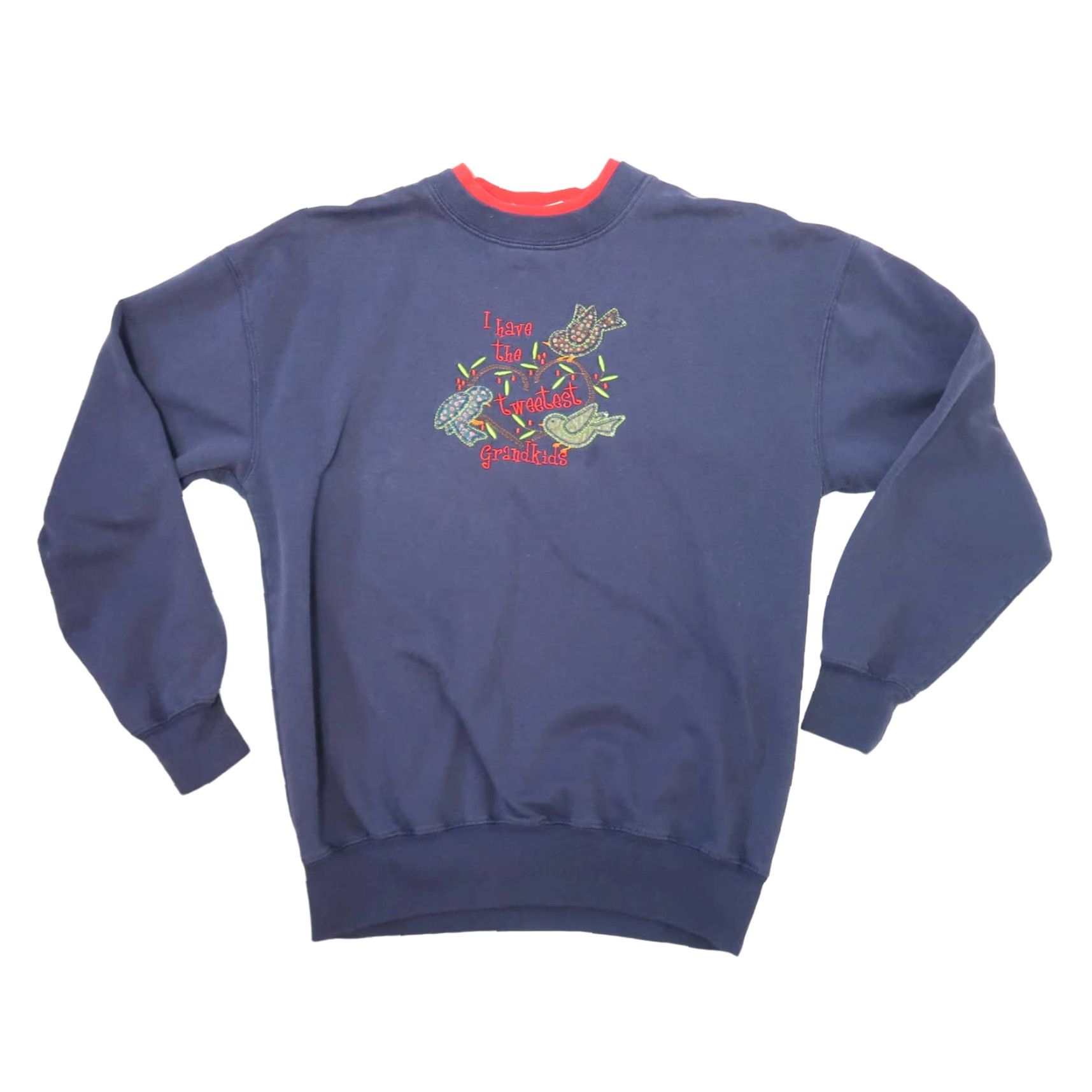 Vintage Vintage 90s Navy Blue Bird Grandma Funny Embroidered Sweatshirt M User: Vintage 90s Navy Blue Bird Grandma Funny Embroidered Sweatshirt M Size M / US 6-8 / IT 42-44 - 2 Thumbnail