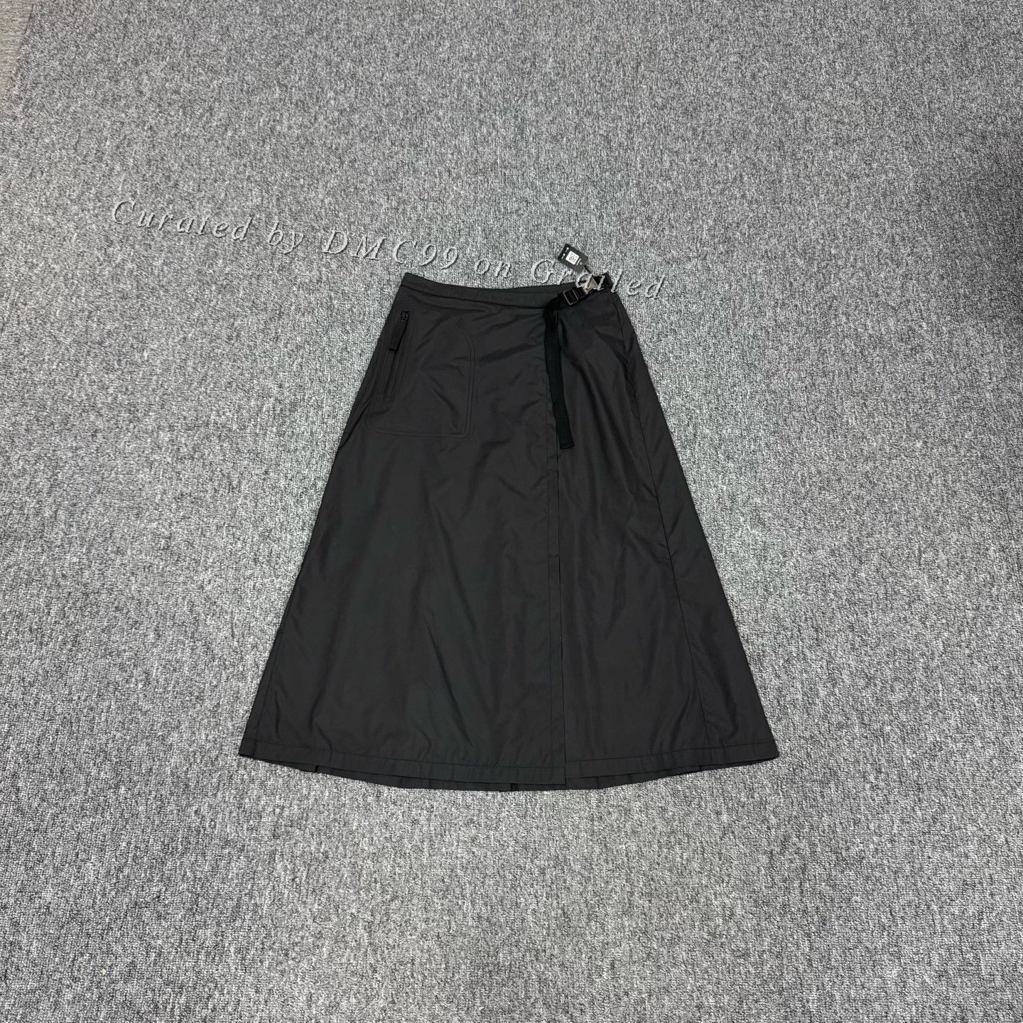 Dior Dior Black Waist-Cinched Pleated Long Skirt Size 36" / US 14 / IT 50 - 1 Thumbnail