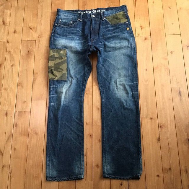 Bape BAPE Cargo denim pants 1st camo a bathing ape ★size XL Size US 36 / EU 52 - 2 Thumbnail