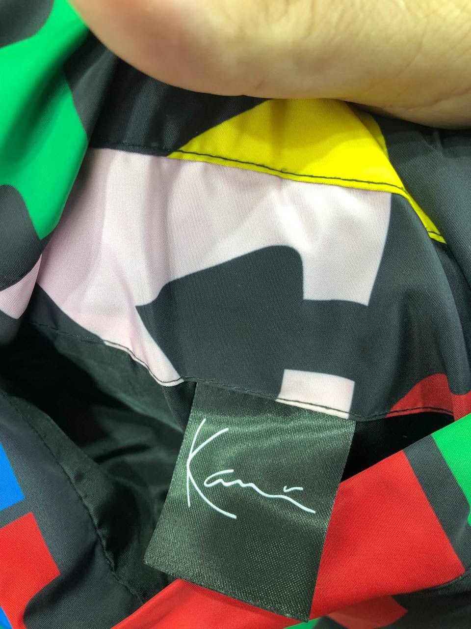 Vintage Mens Karl Kani Retro Reversible Block Puffer Jacket Size US XS / EU 42 / 0 - 13 Thumbnail