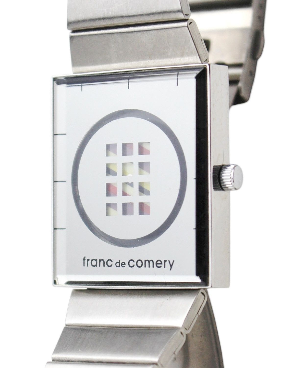 Vintage 2000S FRANC DE COMERY “MIRRORED GRID” SQUARE WATCH Size ONE SIZE - 3 Thumbnail