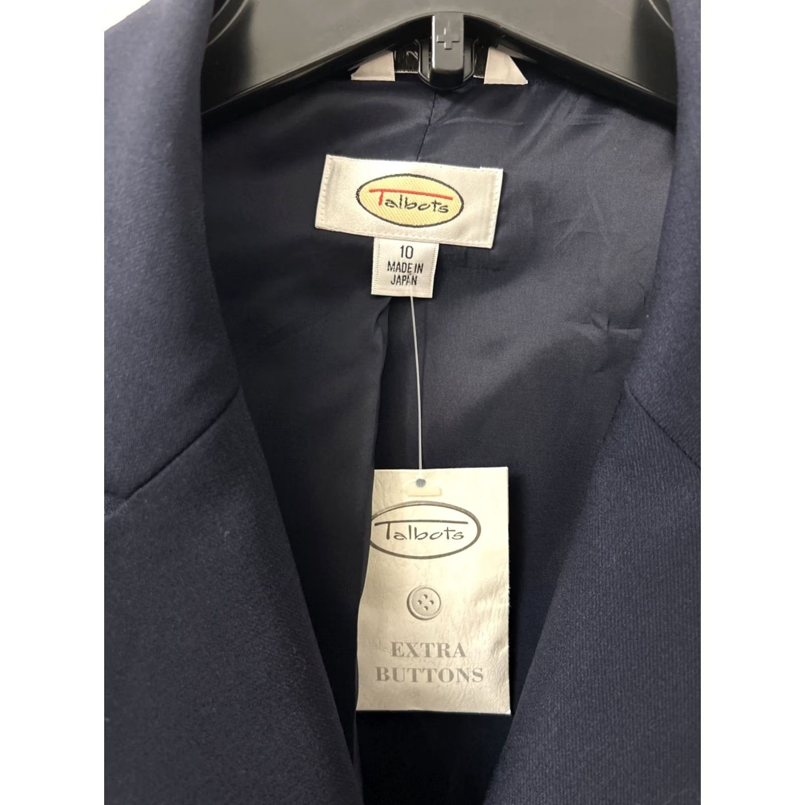 Talbots Talbots Blazer Womens 10 Blue Wool Jacket Italian Fabric 3 Buttons Made In Japan Size L / US 10 / IT 46 - 4 Thumbnail