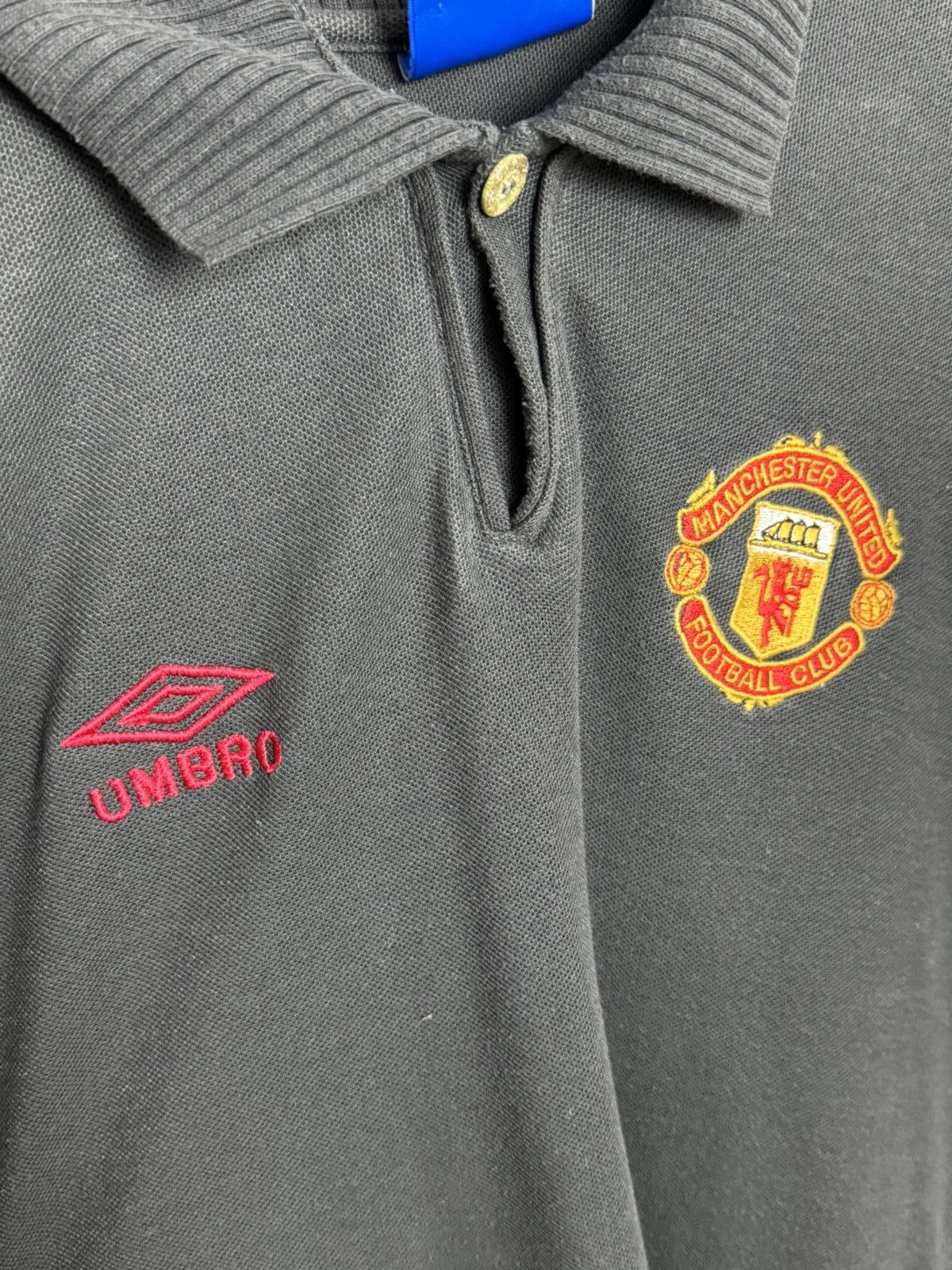Umbro Vintage Manchester United Training Football Jersey T-Shirt Size US L / EU 52-54 / 3 - 3 Thumbnail