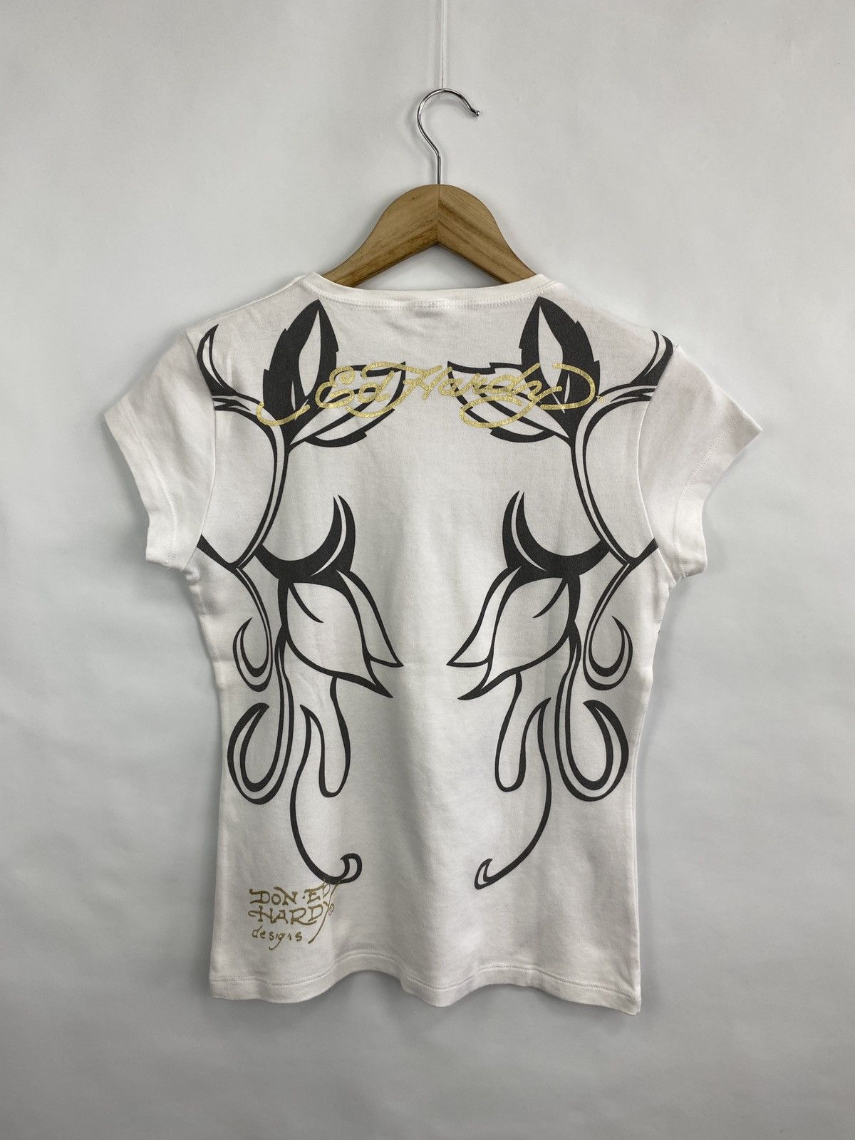 Ed Hardy 🇺🇸 Vintage 90s Ed Hardy Christian Audigier Y2K T-Shirt Size M / US 6-8 / IT 42-44 - 6 Thumbnail