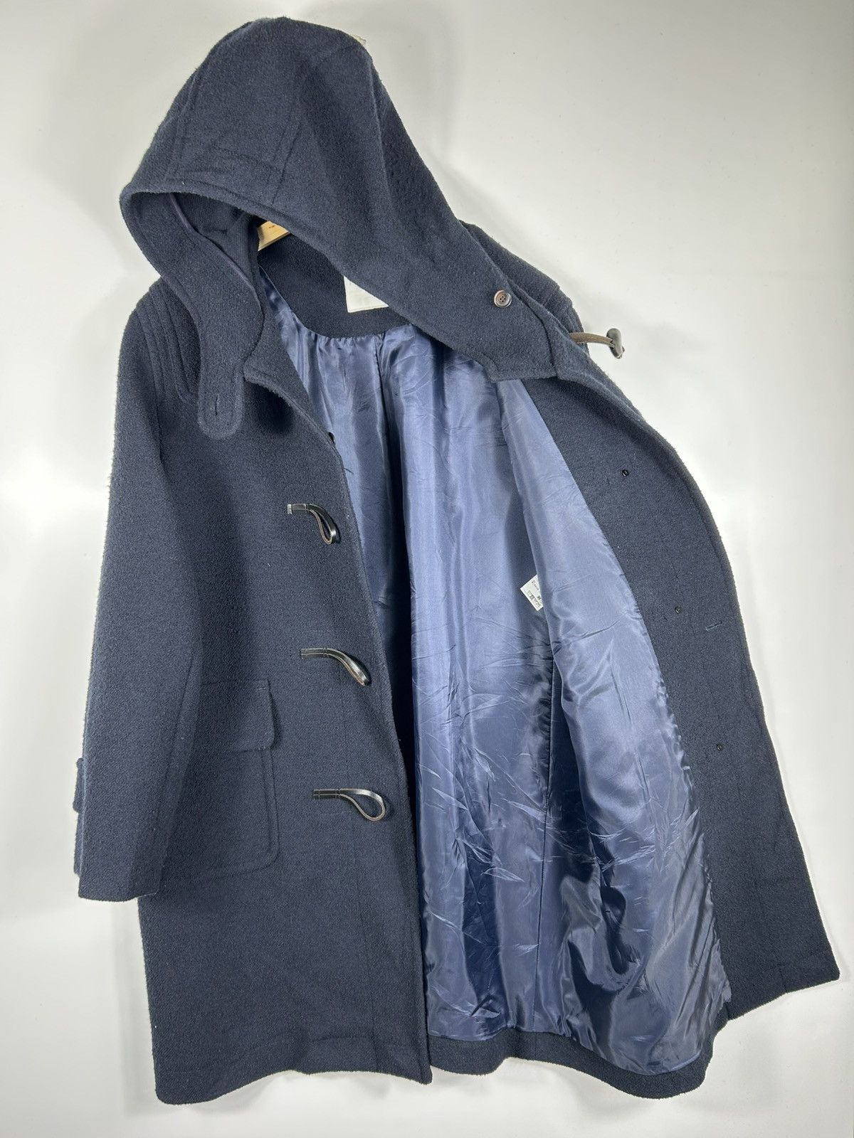 Vintage ⚡️Vintage New Yorker Hooded Wool Duffle Long Coat Jacket Size US L / EU 52-54 / 3 - 9 Thumbnail