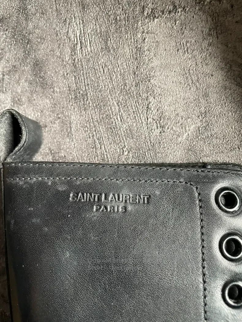 Saint Laurent Paris Saint Laurent Paris Calf Leather Military Boots Size US 6 / EU 39 - 4 Thumbnail