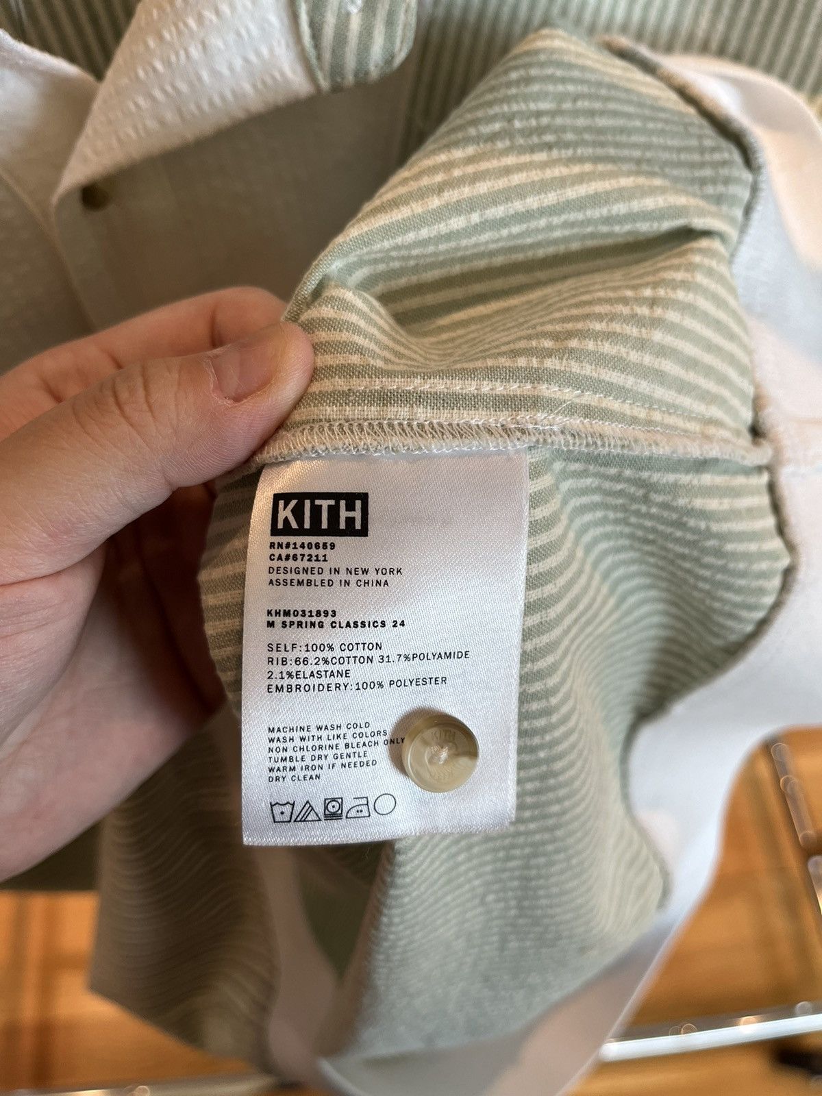 Kith Kith Harway Tranquility Green White SS Polo Size US L / EU 52-54 / 3 - 5 Thumbnail