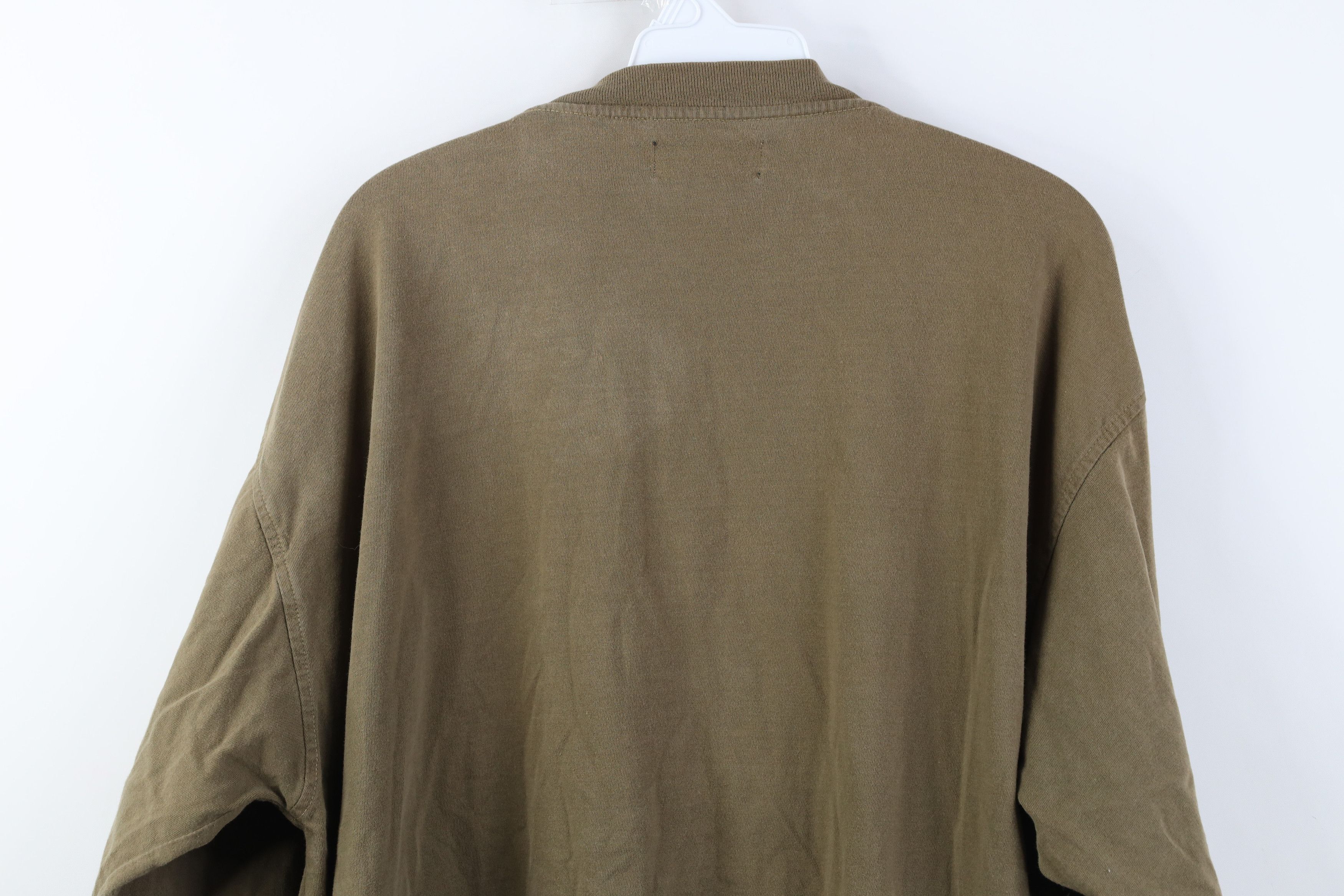 Vintage Vintage 90s Streetwear Long Sleeve Henley T-Shirt Green Size US XL / EU 56 / 4 - 13 Thumbnail