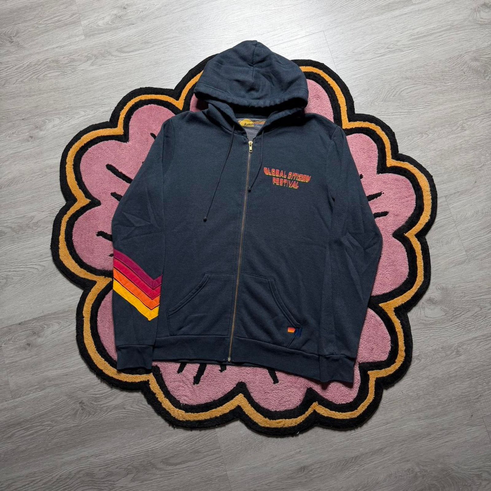Aviator Nation Aviator Nation Global Citizen Festival Full Zip Hoodie Size L / US 10 / IT 46 - 1 Thumbnail