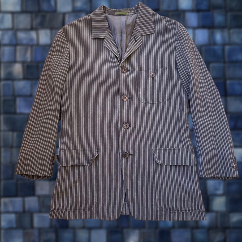 Issey Miyake ISSEY MIYAKE Jacket MEN Tailored Olive Gray Rayon M USED 4B Size M Shirt Mens Size US M / EU 48-50 / 2 - 1 Thumbnail
