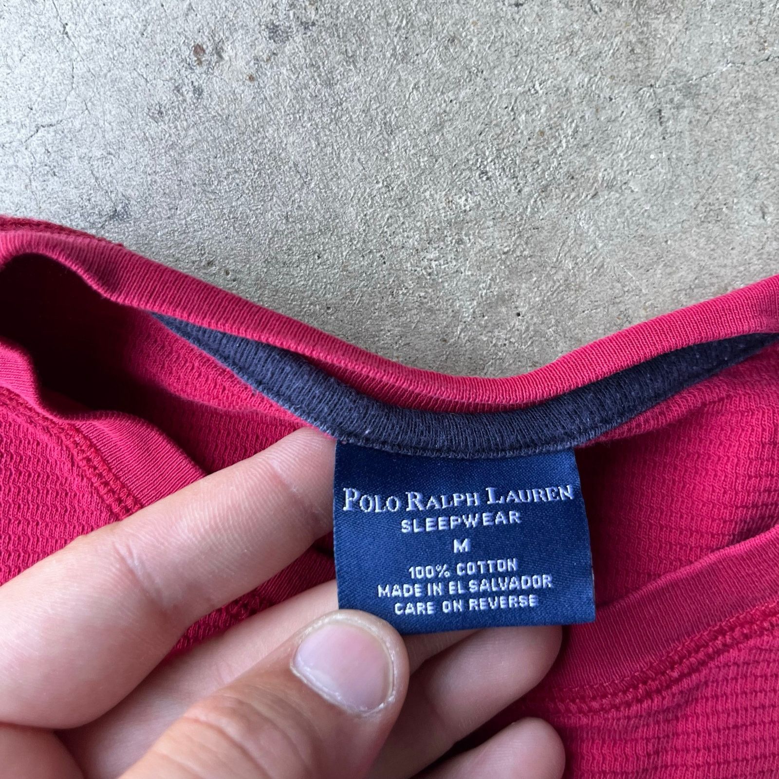 Vintage VINTAGE POLO RALPH LAUREN SLEEPWEAR THERMAL SHIRT RED MEDIUM Size US M / EU 48-50 / 2 - 6 Thumbnail