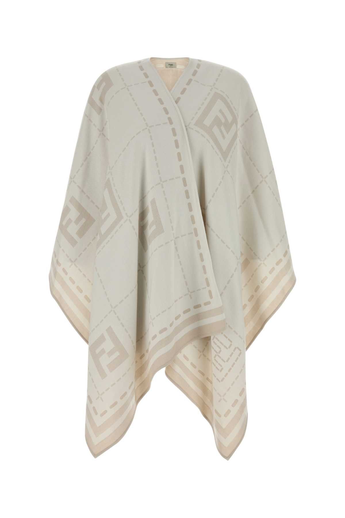 Fendi Embroidered Wool Cape Size M / US 6-8 / IT 42-44 - 1 Thumbnail