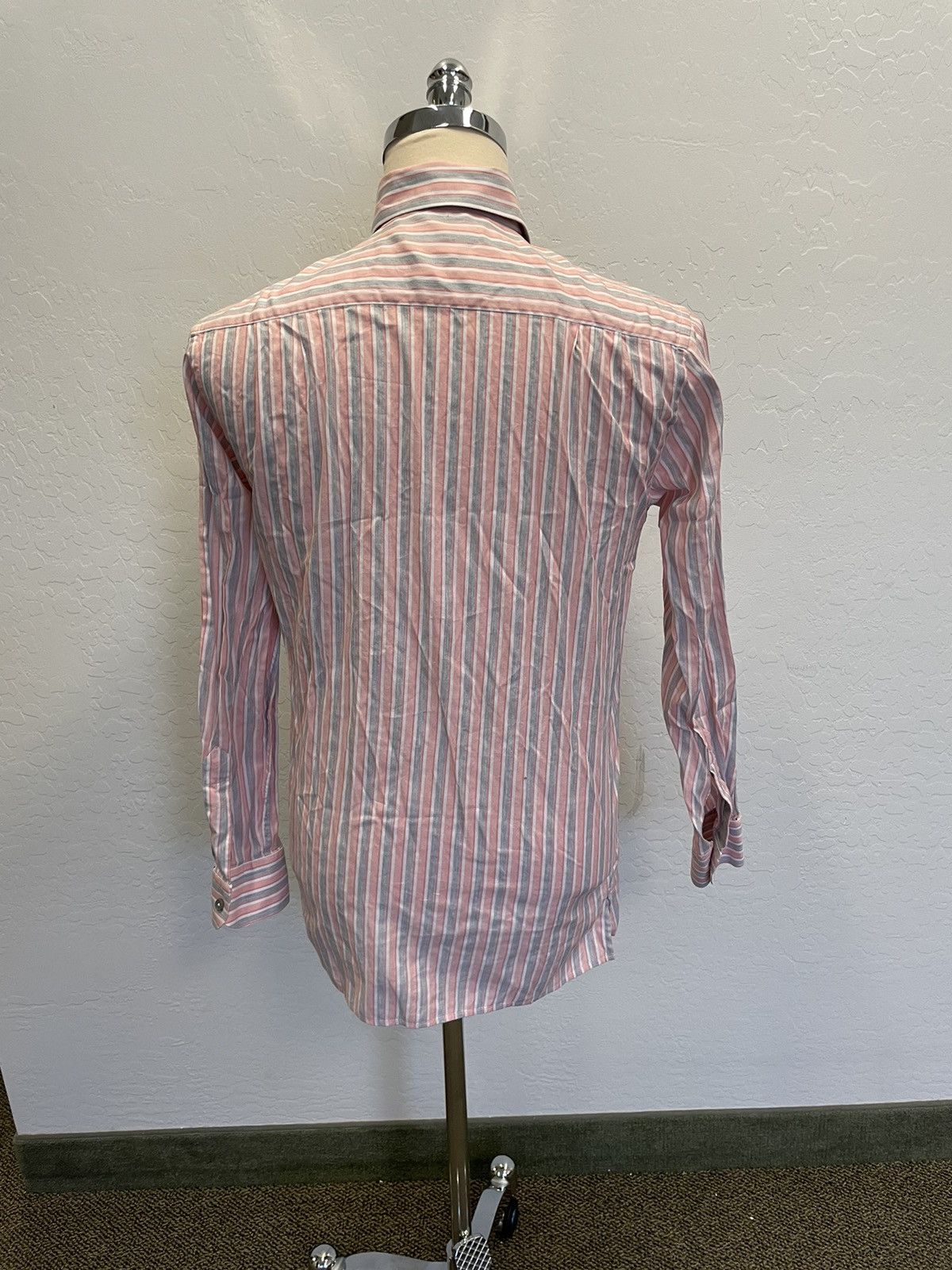 Ermenegildo Zegna × Vintage Vintage Bold Stripe Shirt Size US S / EU 44-46 / 1 - 6 Thumbnail