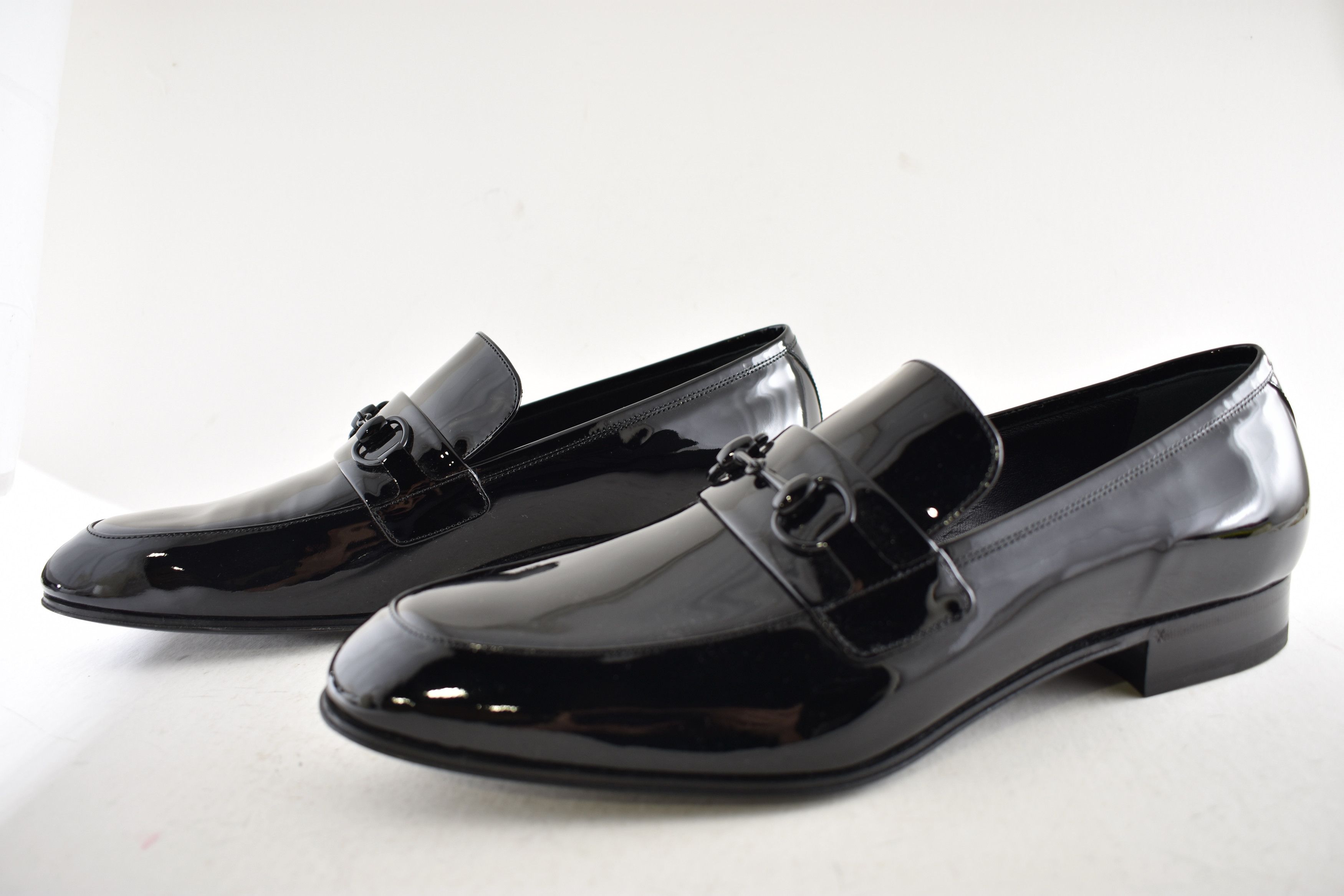 Gucci Gucci Ed Black Patent Leather Horsebit Loafer G 13 US 14 Size US 14 / EU 47 - 13 Thumbnail