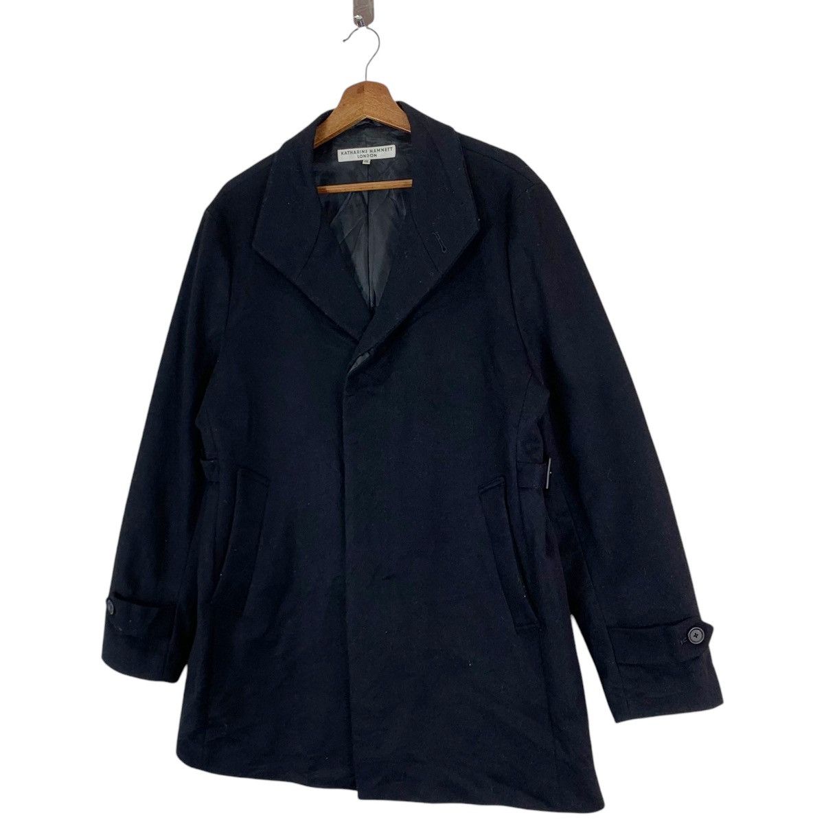 Katharine Hamnett London VINTAGE KATHARINE HAMNETT LONDON WOOL COAT Size XXL / US 16-18 / IT 52-54 - 2 Thumbnail