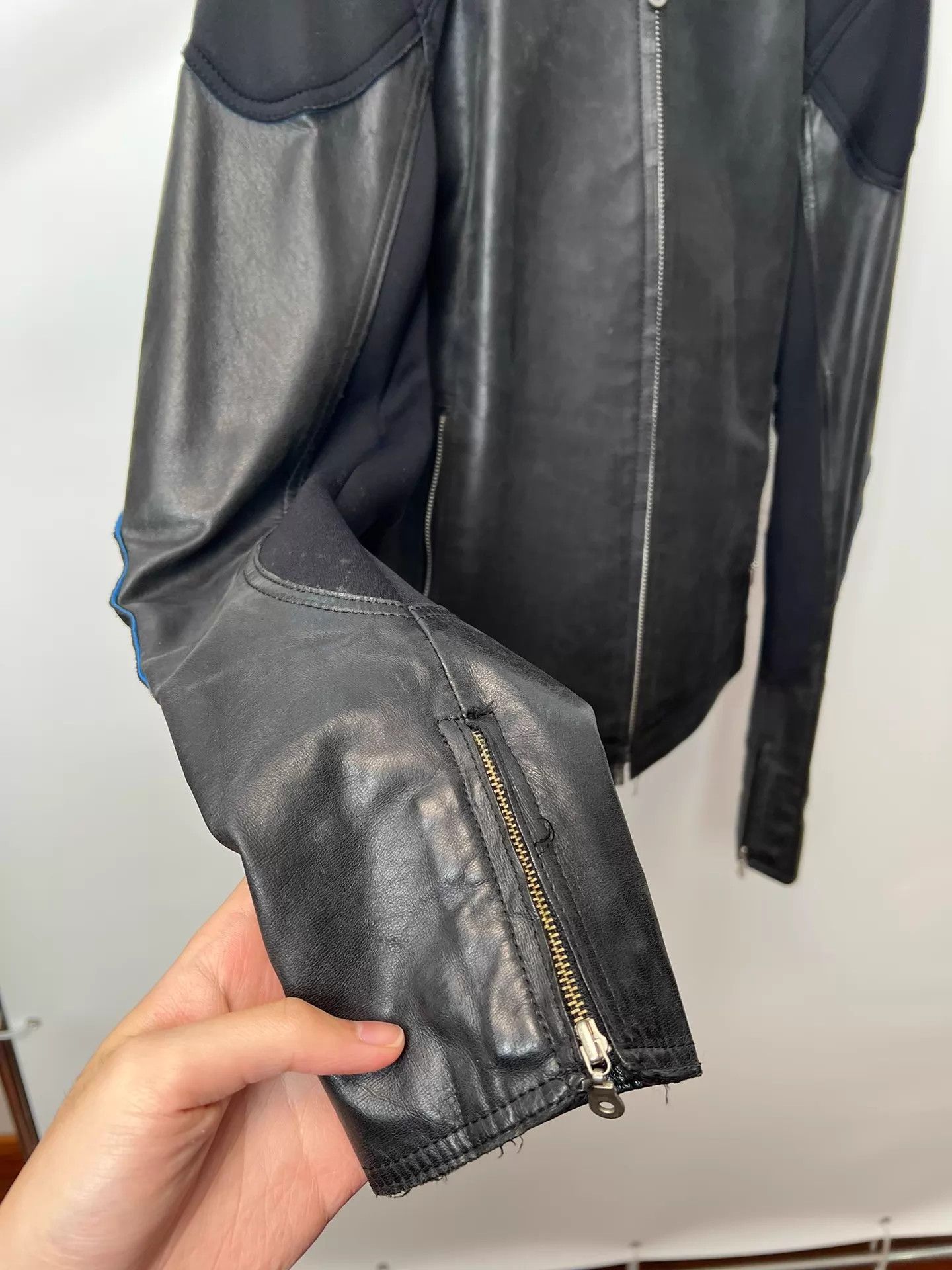 Yohji Yamamoto Yohji Yamamoto AAR Calf Leather Biker Scimitar Balenciaga Size US L / EU 52-54 / 3 - 5 Thumbnail