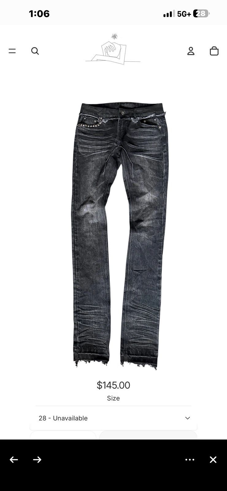 Other Aosuism crust denim Size US 30 / EU 46 - 7 Thumbnail