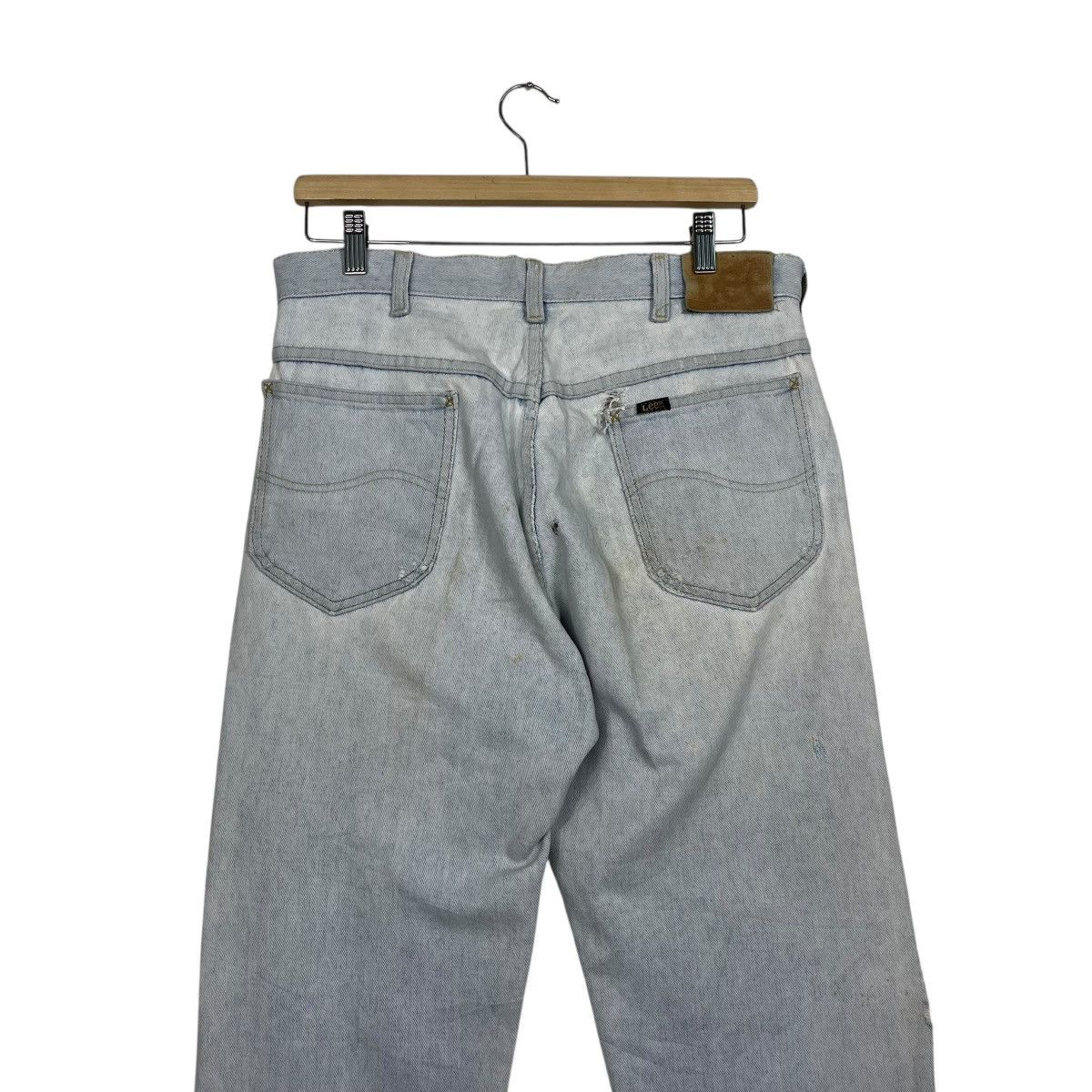 Lee Vintage Lee Sashiko Distressed Workwear Denim Jeans Size US 31 - 10 Thumbnail