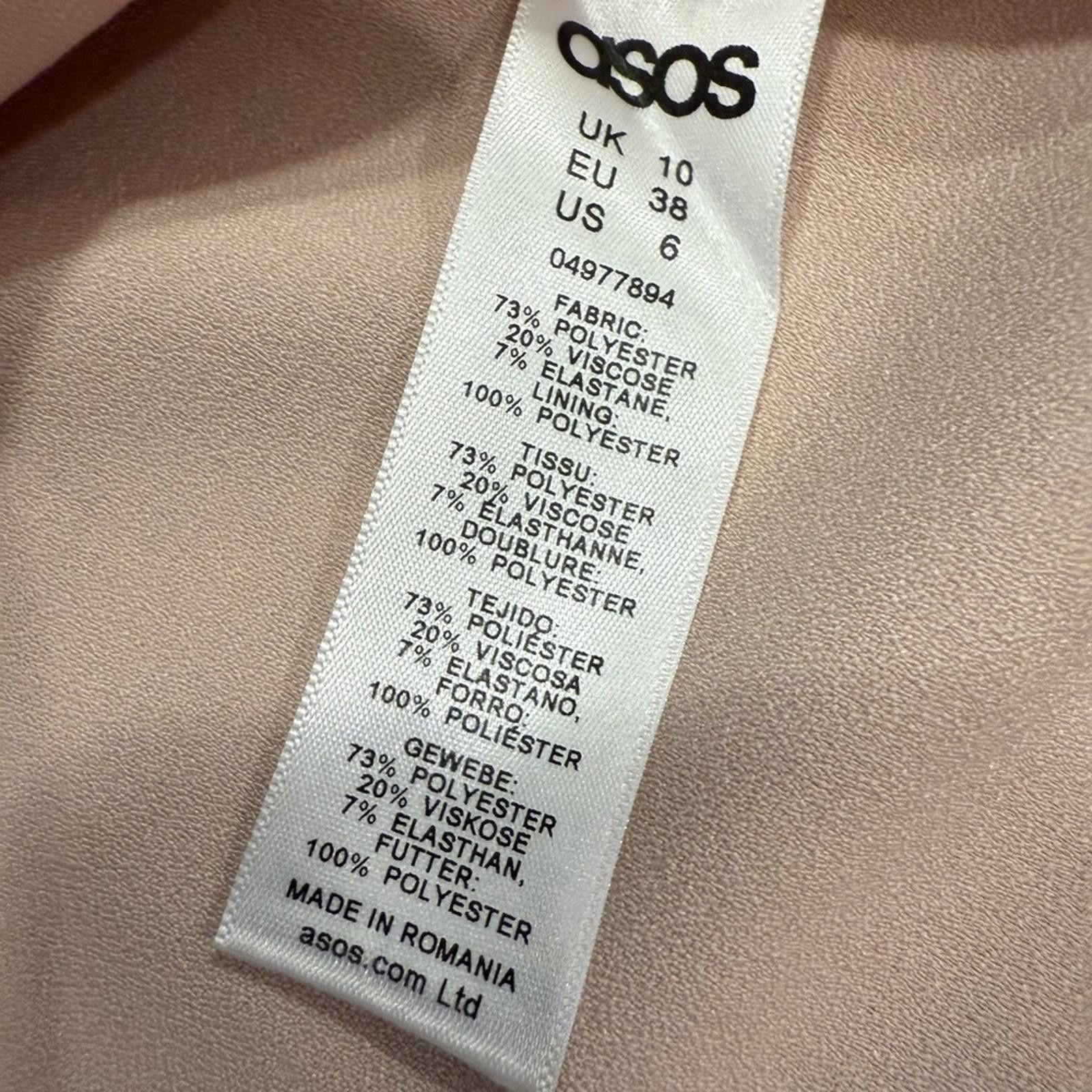 Asos ASOS powder pink peplum short sleeve dress SZ 6 Size M / US 6-8 / IT 42-44 - 7 Thumbnail