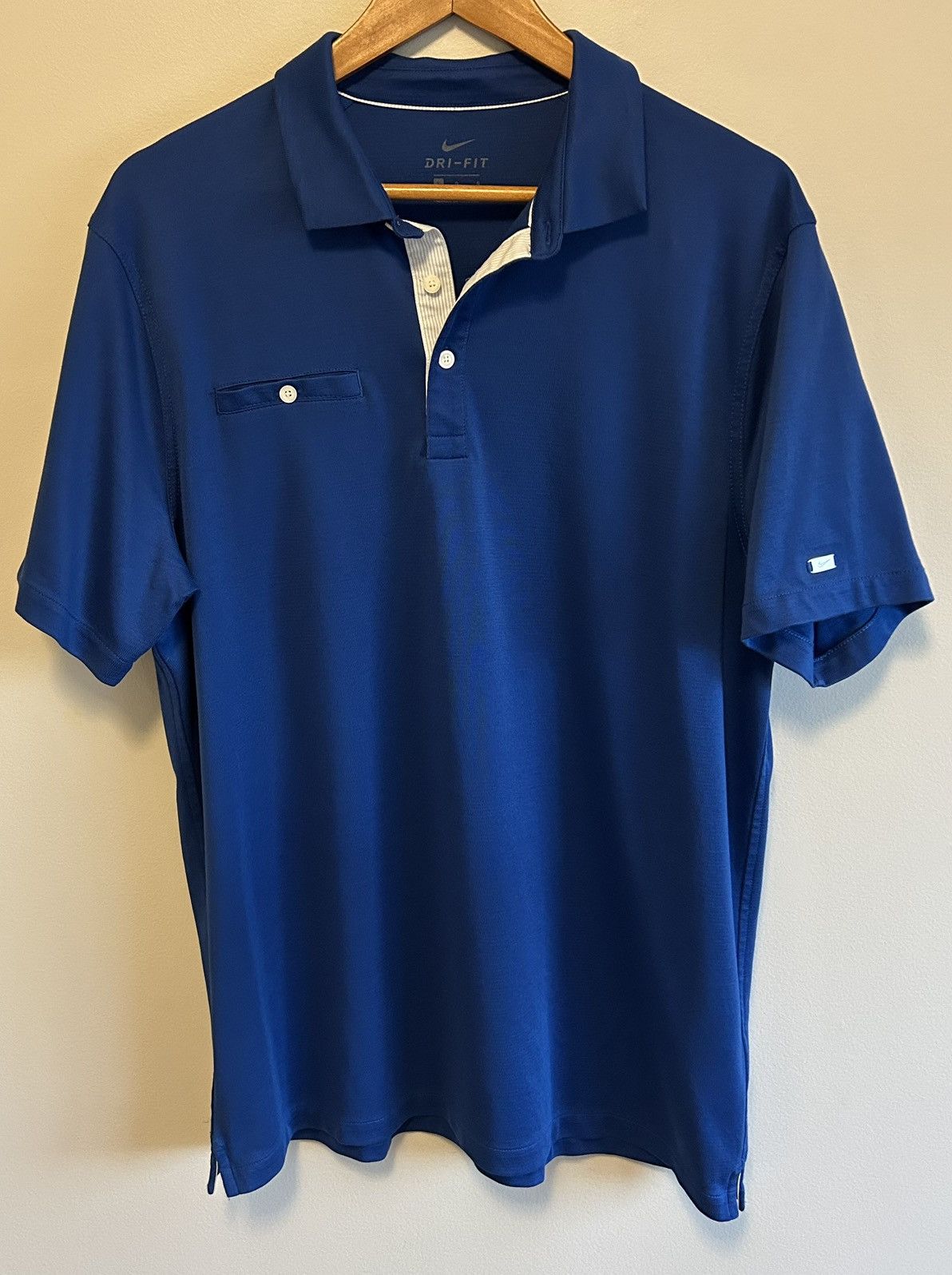 Nike Nike Dri Fit Mens Blue Golf Polo Shirt Size L MSRP $100 Size US L / EU 52-54 / 3 - 1 Thumbnail