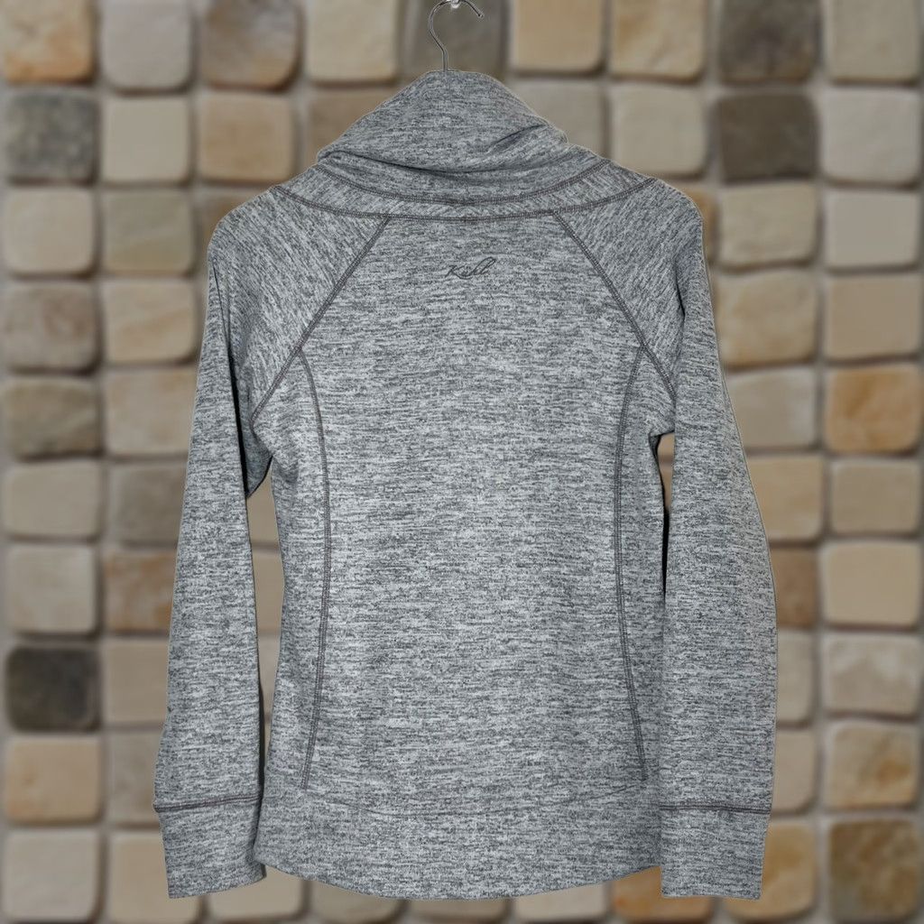 KangaROOS Kuhl Women's Lea Pullover Shirt XS Women's Lea Pullover Gray Kangaroo Pocket Cowl Neck Pockets 90s No Size S / US 4 / IT 40 - 1 Thumbnail