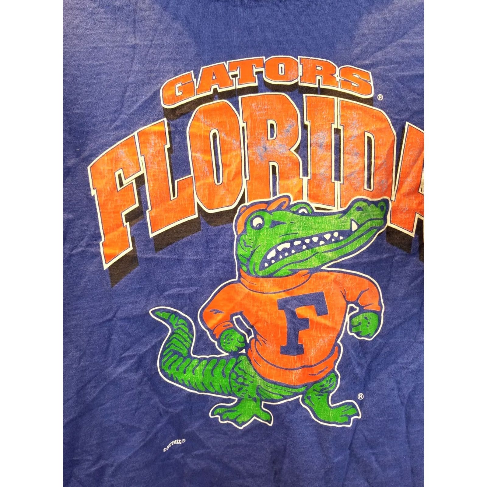 Vintage VINTAGE 90' FLORIDA UNIVERSITY GATORS FOOTBALL SINGLE STITCH T-SHIRT XXLARGE Mens Size US XXL / EU 58 / 5 - 2 Thumbnail