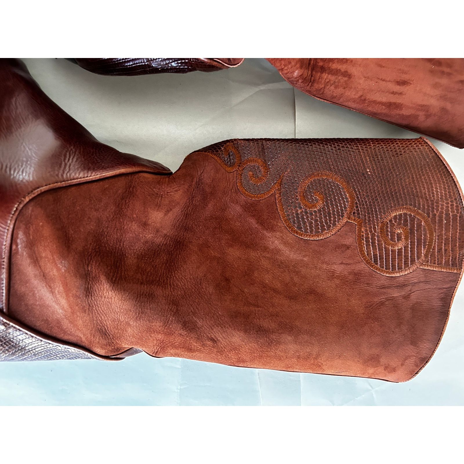 Other Via Spiga Brown Leather and Suede Boots size 10 Size US 10 / IT 40 - 8 Thumbnail