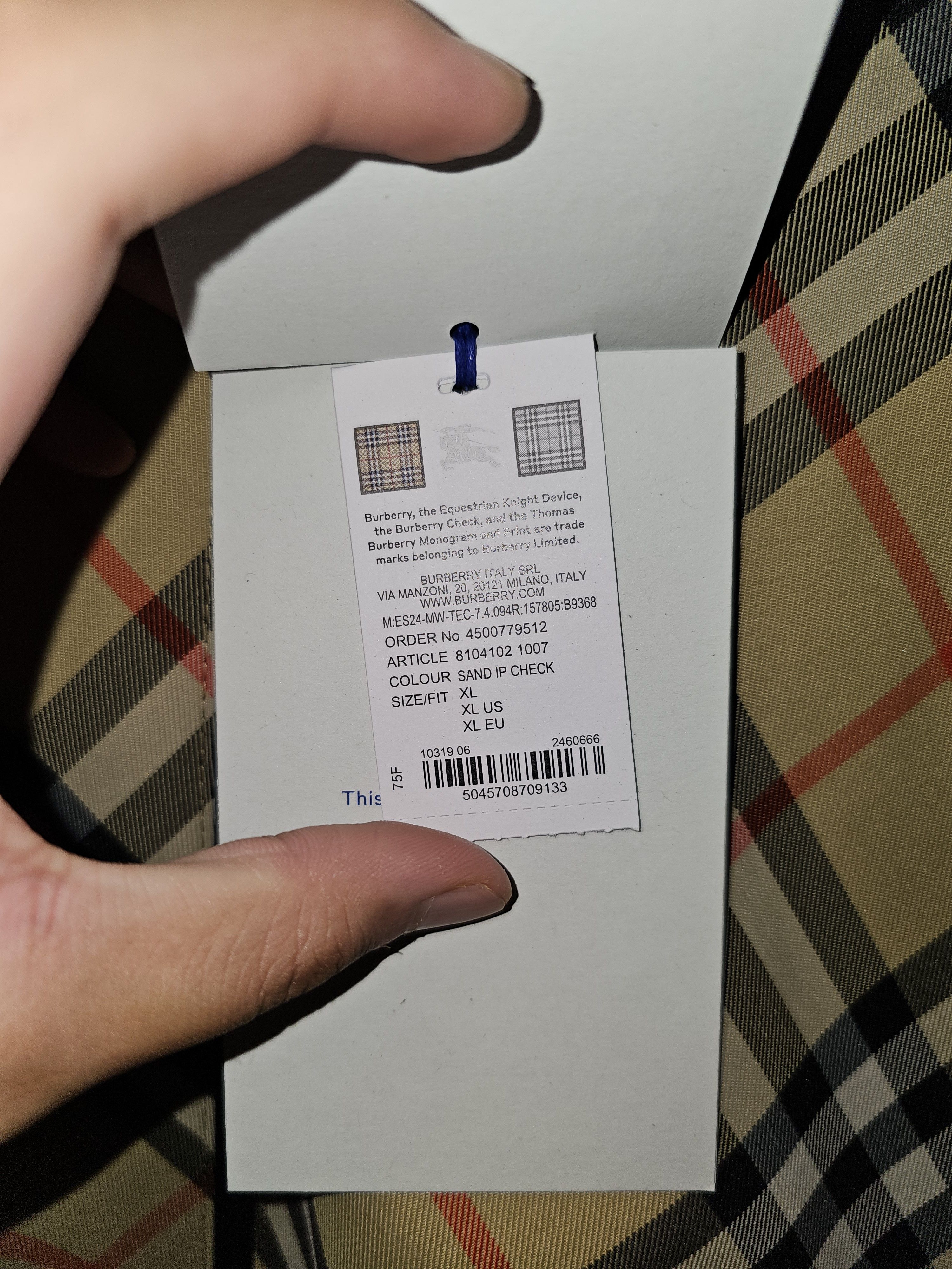 Burberry Burberry Reversible Check Jacket Sand/Beige Size US XL / EU 56 / 4 - 5 Thumbnail
